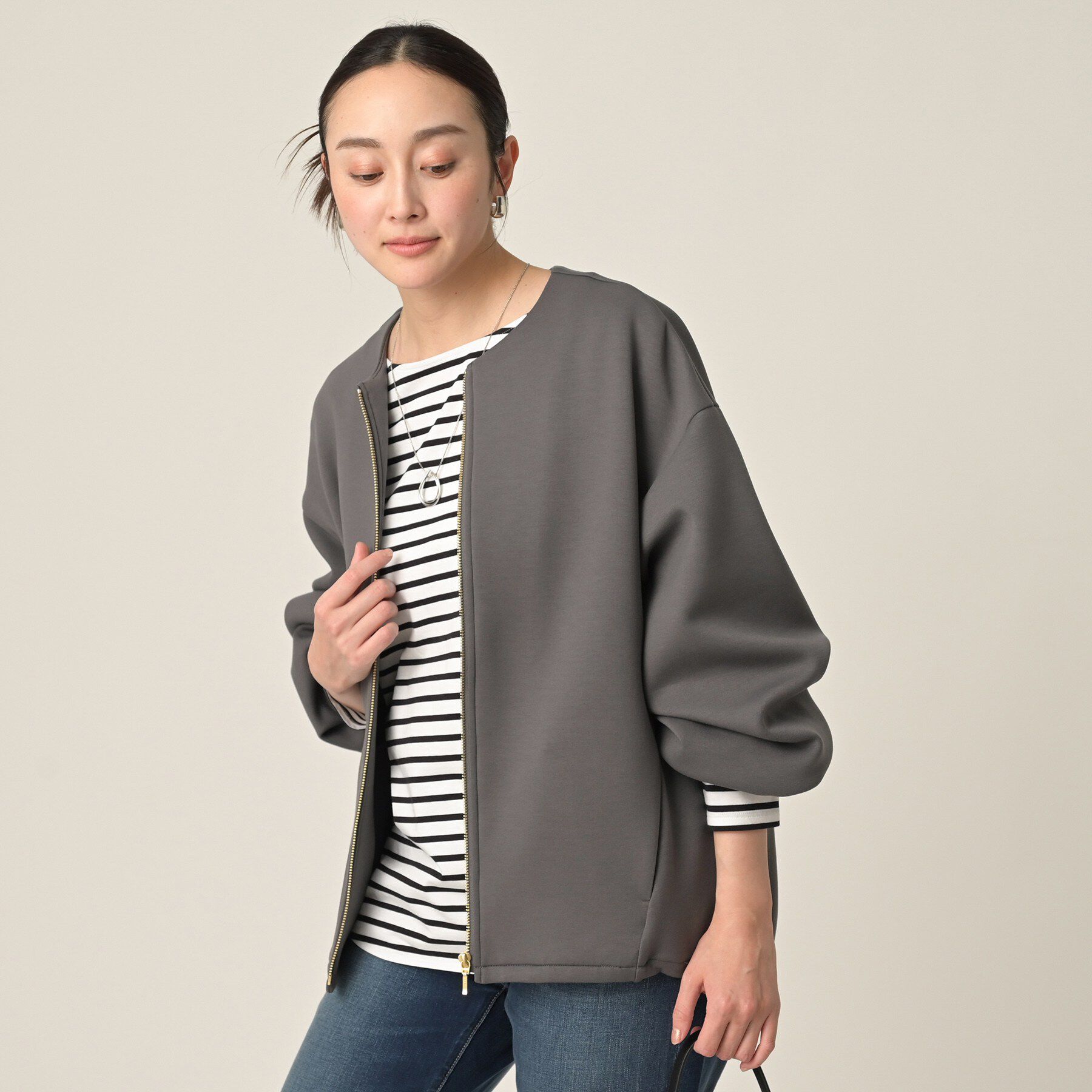 UNTITLED「ダンボールジップブルゾン」|ブルゾン・スタジャン|