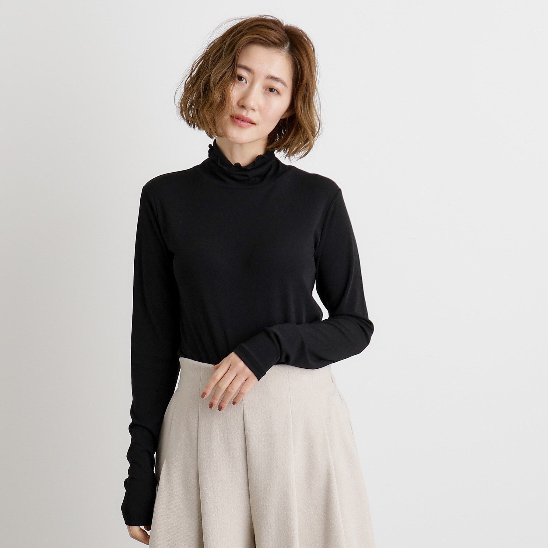 grove「レイヤードシアータートルプルオーバー」|Tシャツ・カットソー|