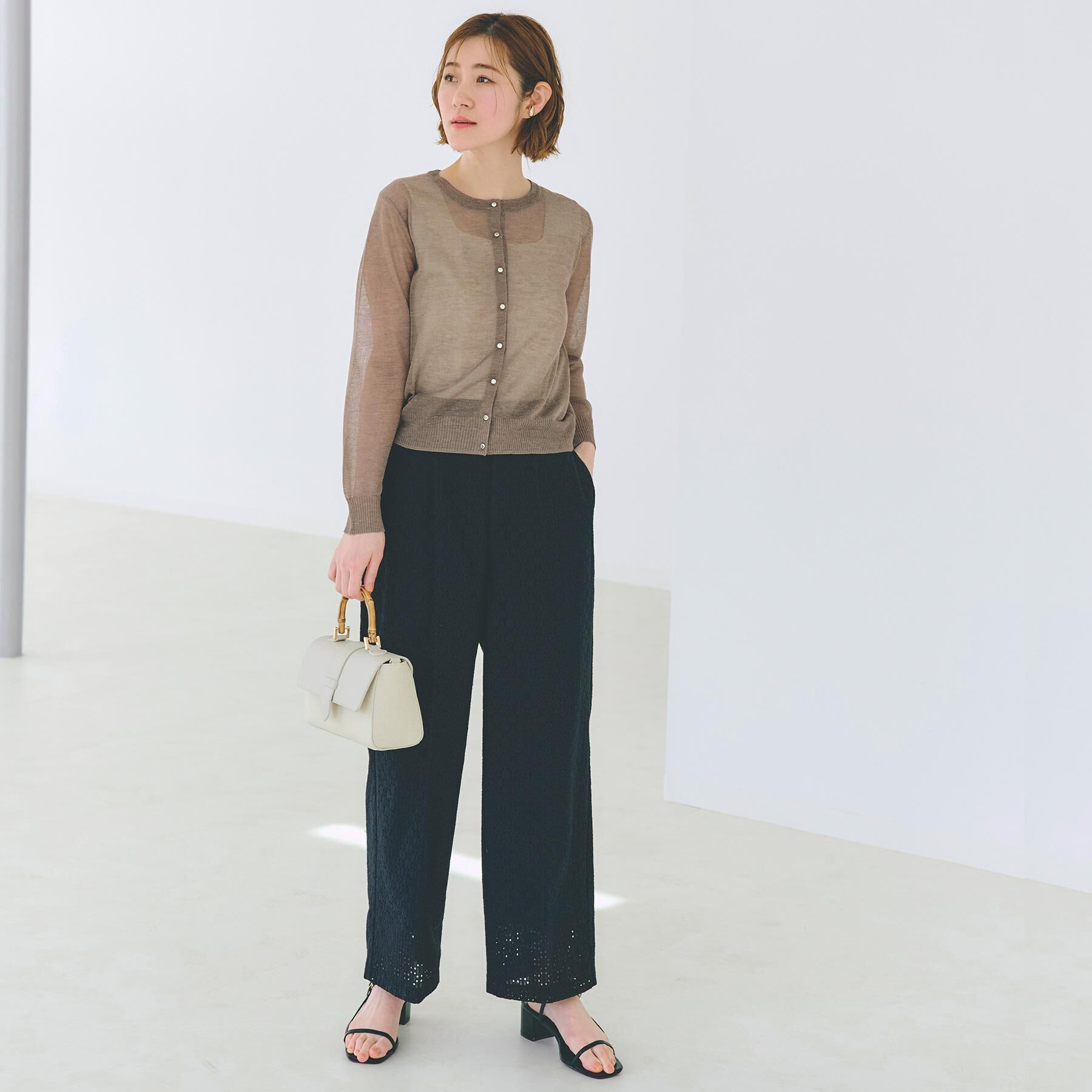 grove「【雑誌掲載】洗えるシアーカーディガン」|カーディガン|