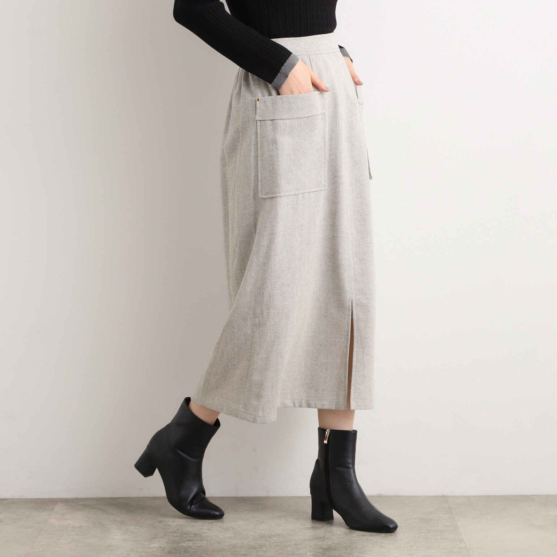 grove「クラシカルツイード Aラインスカート」|スカート|