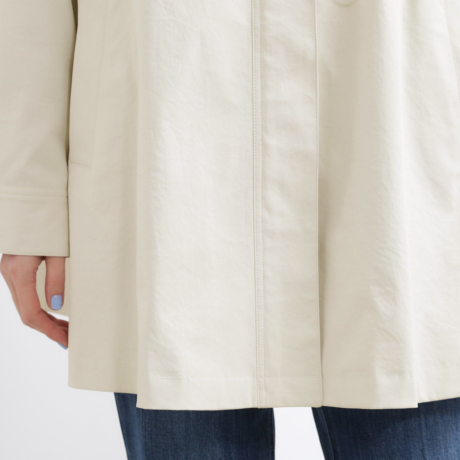 grove「【撥水／シルエット2WAY】羽織るだけでサマになる、スタンドネックテントラインコート」|その他|