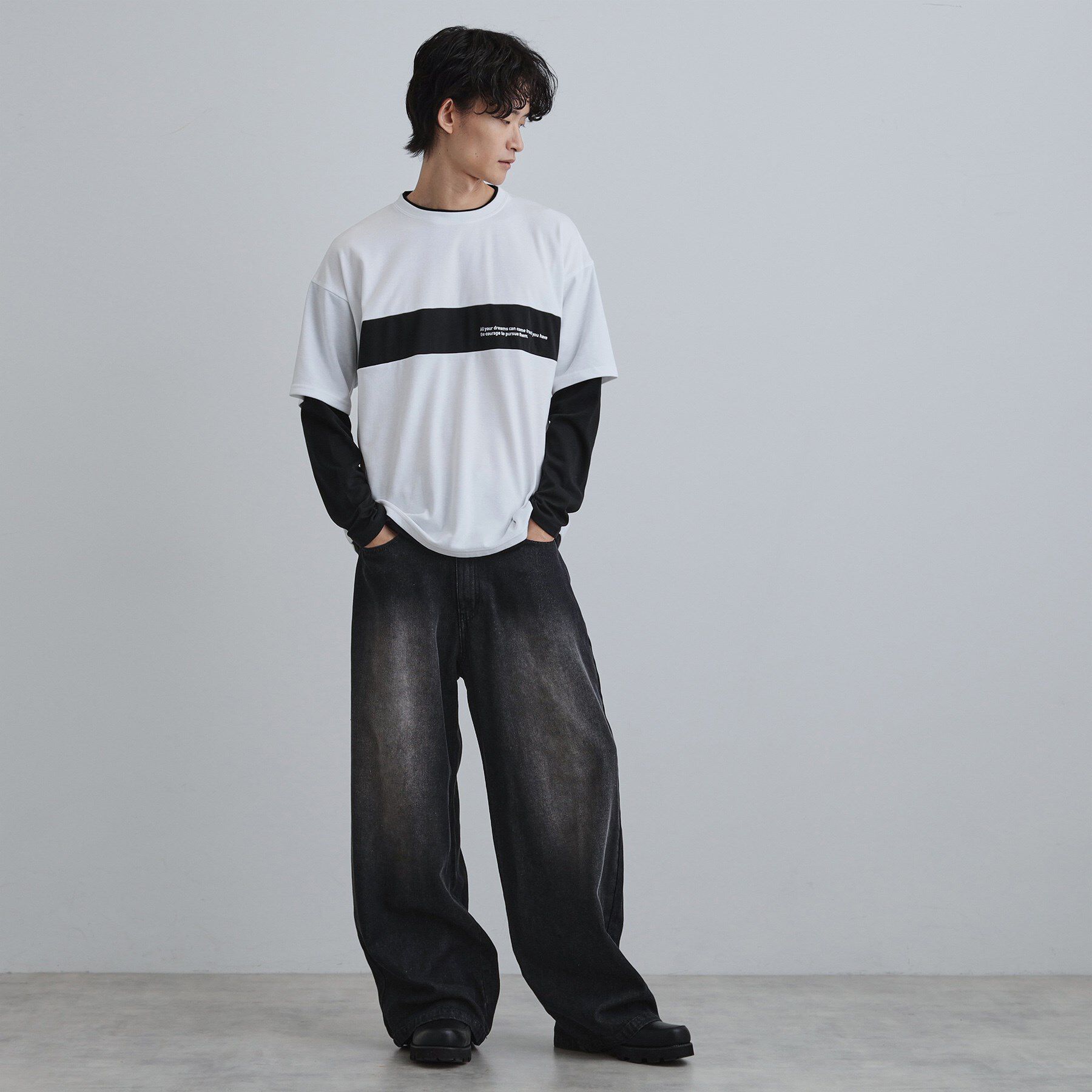 tk.TAKEO KIKUCHI「フェイクレイヤードカットソー」|Tシャツ・カットソー|