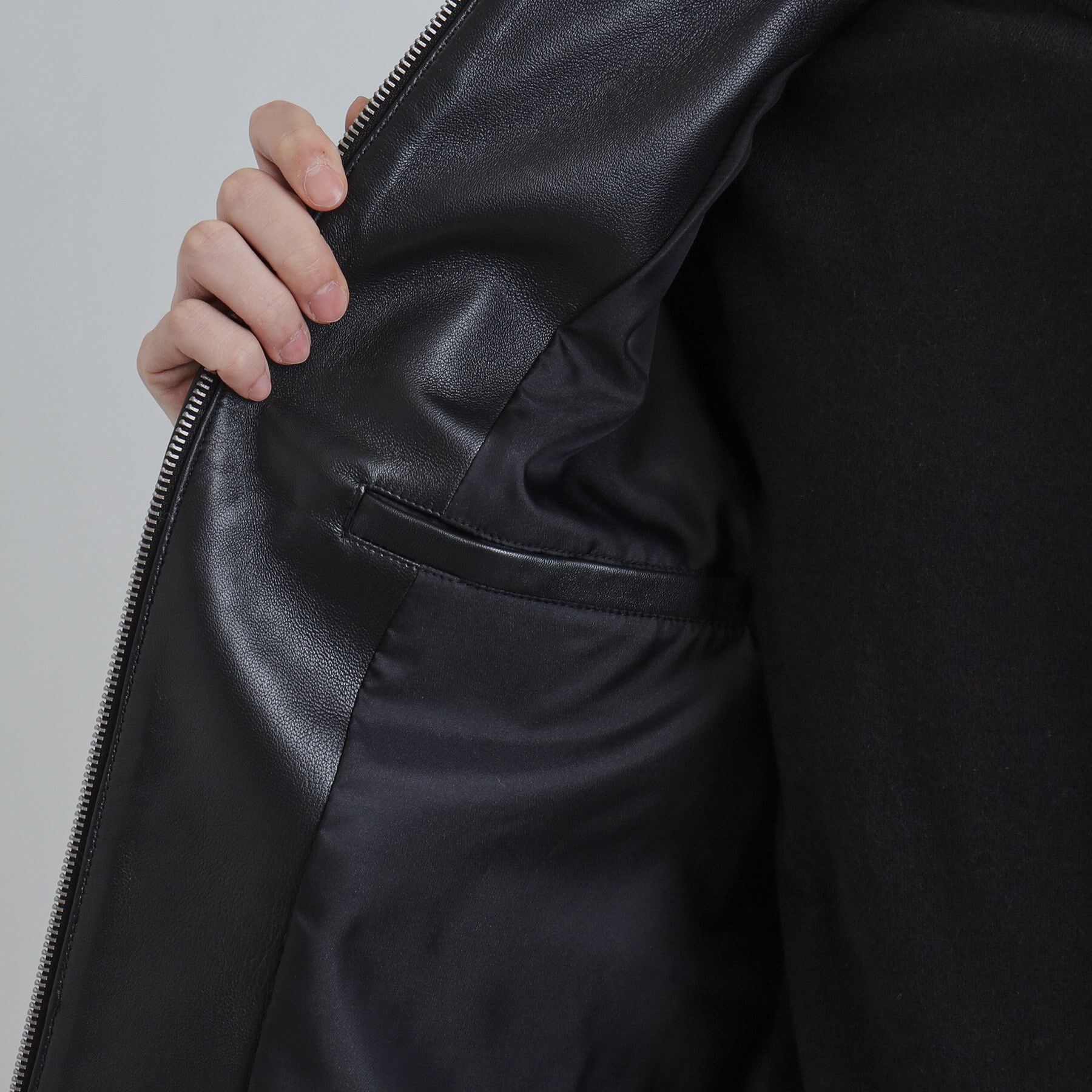 tk.TAKEO KIKUCHI「【本革】ラムレザーシングルライダース」|ライダースジャケット|