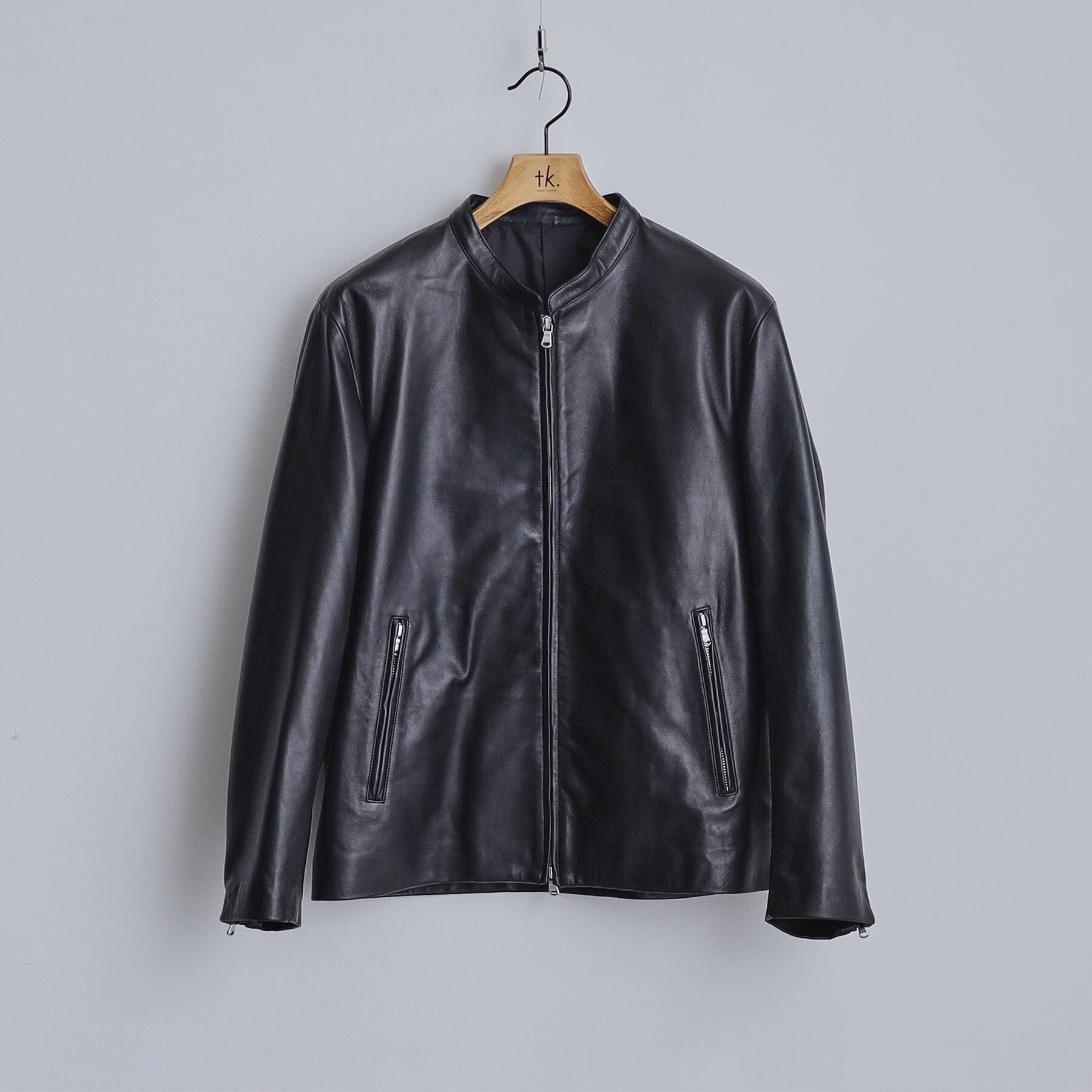 tk.TAKEO KIKUCHI「【本革】ラムレザーシングルライダース」|ライダースジャケット|