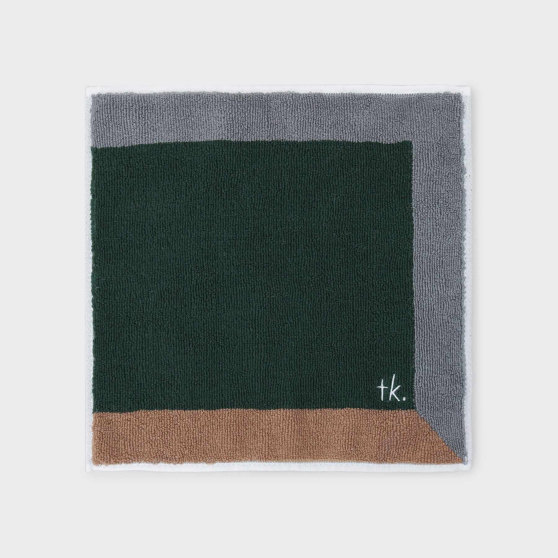 tk.TAKEO KIKUCHI「【日本製】トリミングタオルハンカチ」|ハンカチ|グリーン(524)