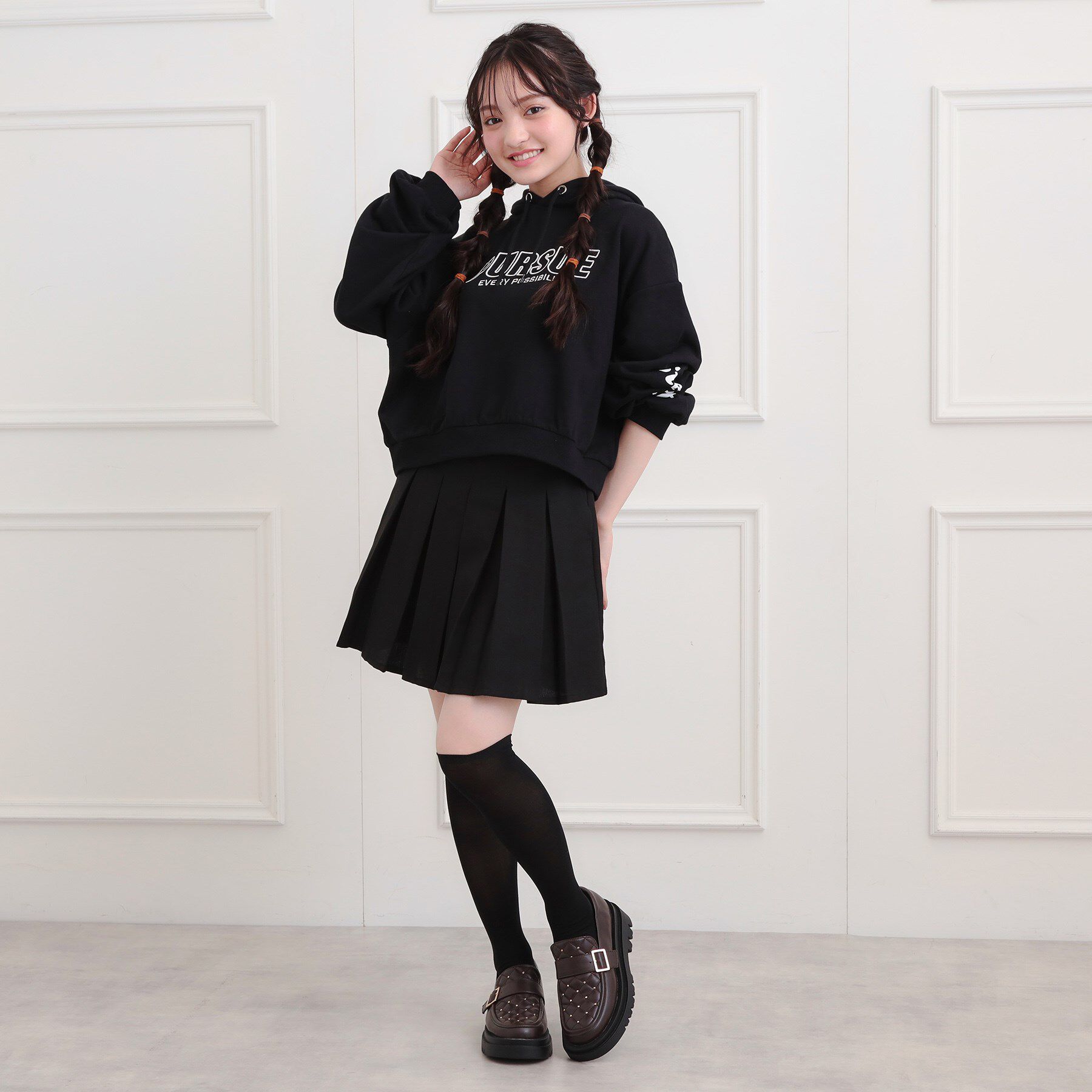 PINK-latte「インパン付プリーツスカート」|スカート|