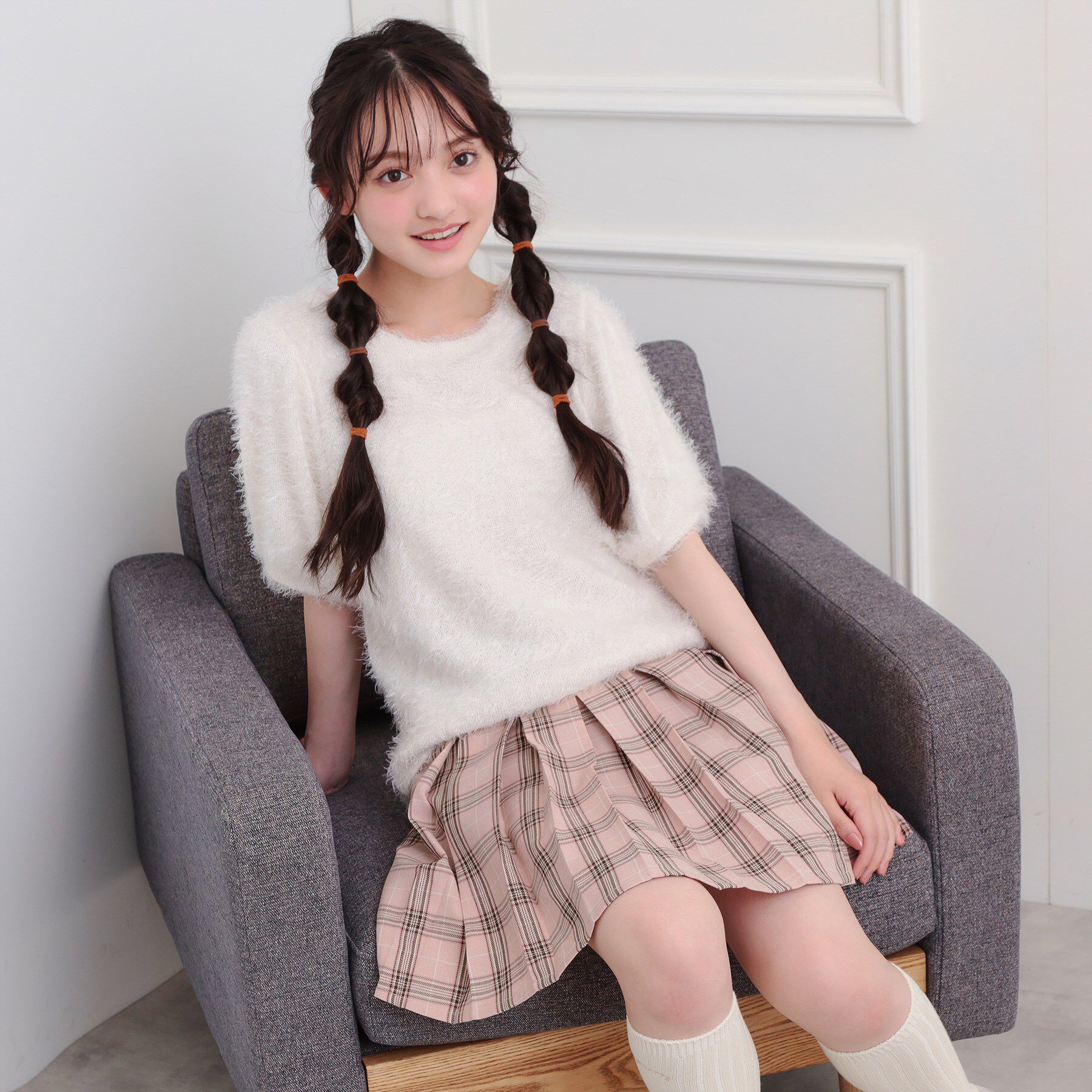 PINK-latte「インパン付プリーツスカート」|スカート|