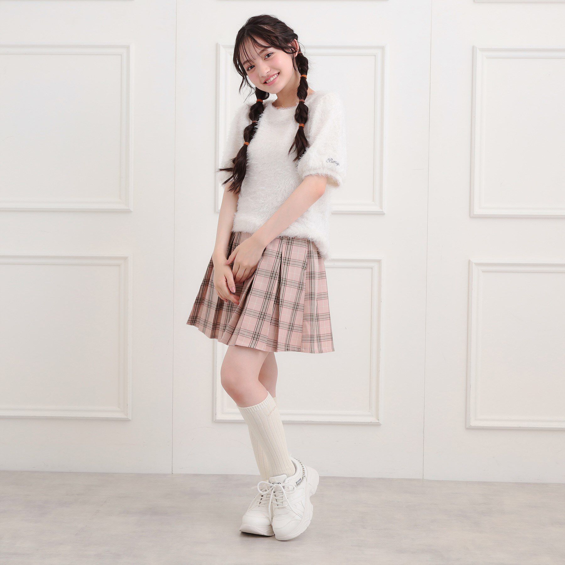 PINK-latte「インパン付プリーツスカート」|スカート|