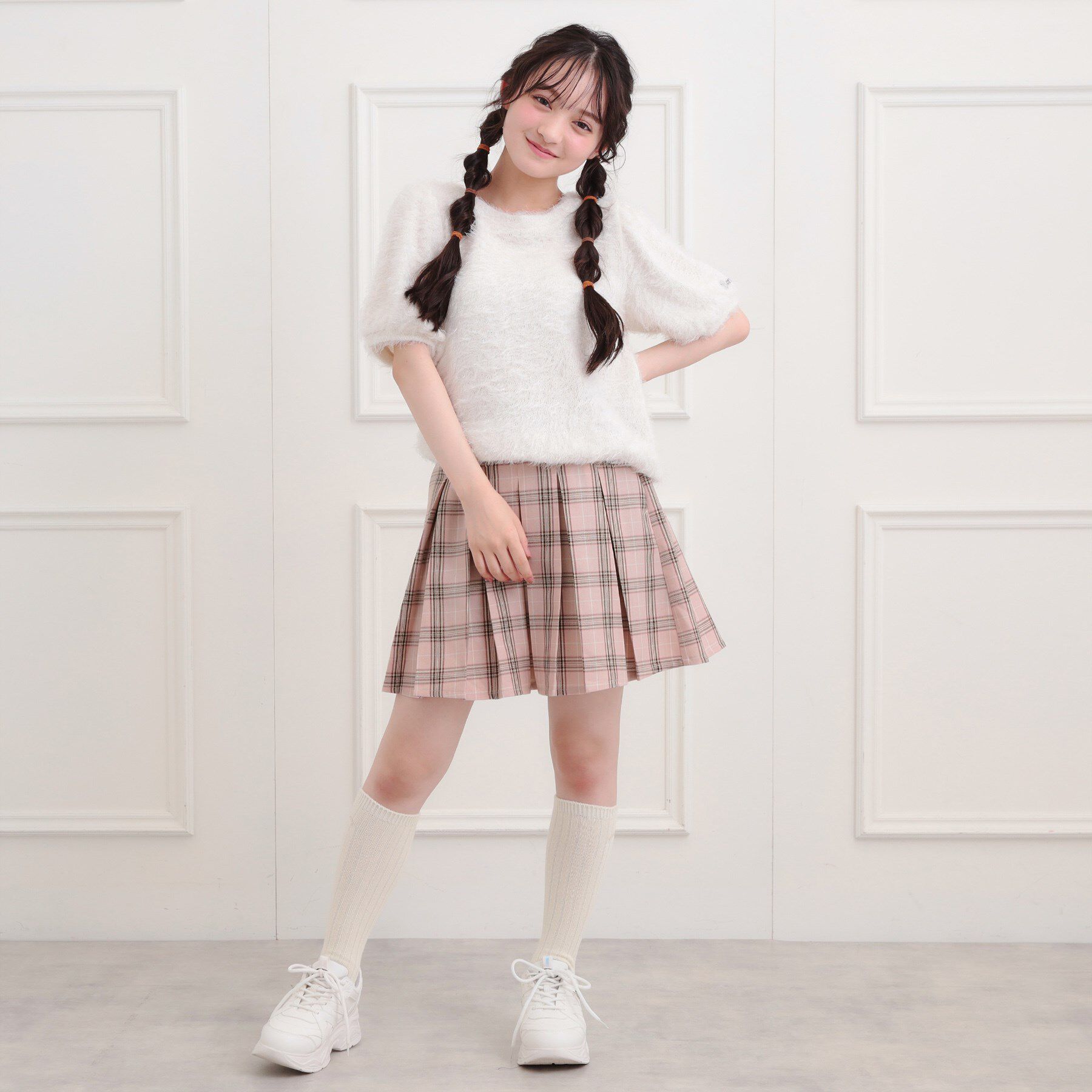 PINK-latte「インパン付プリーツスカート」|スカート|