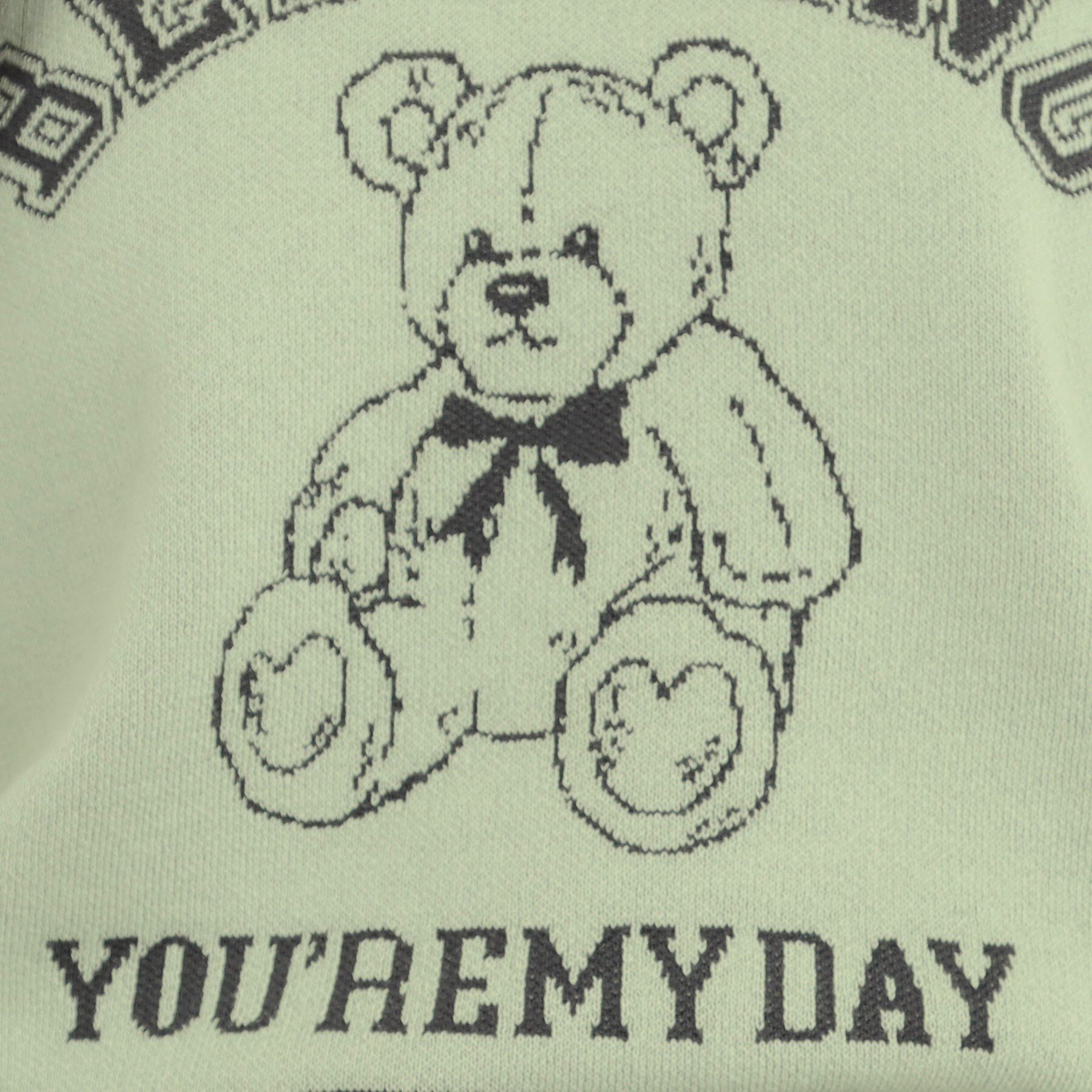 PINK-latte「コットンジャカードくまプルオーバー」|ニット・セーター|