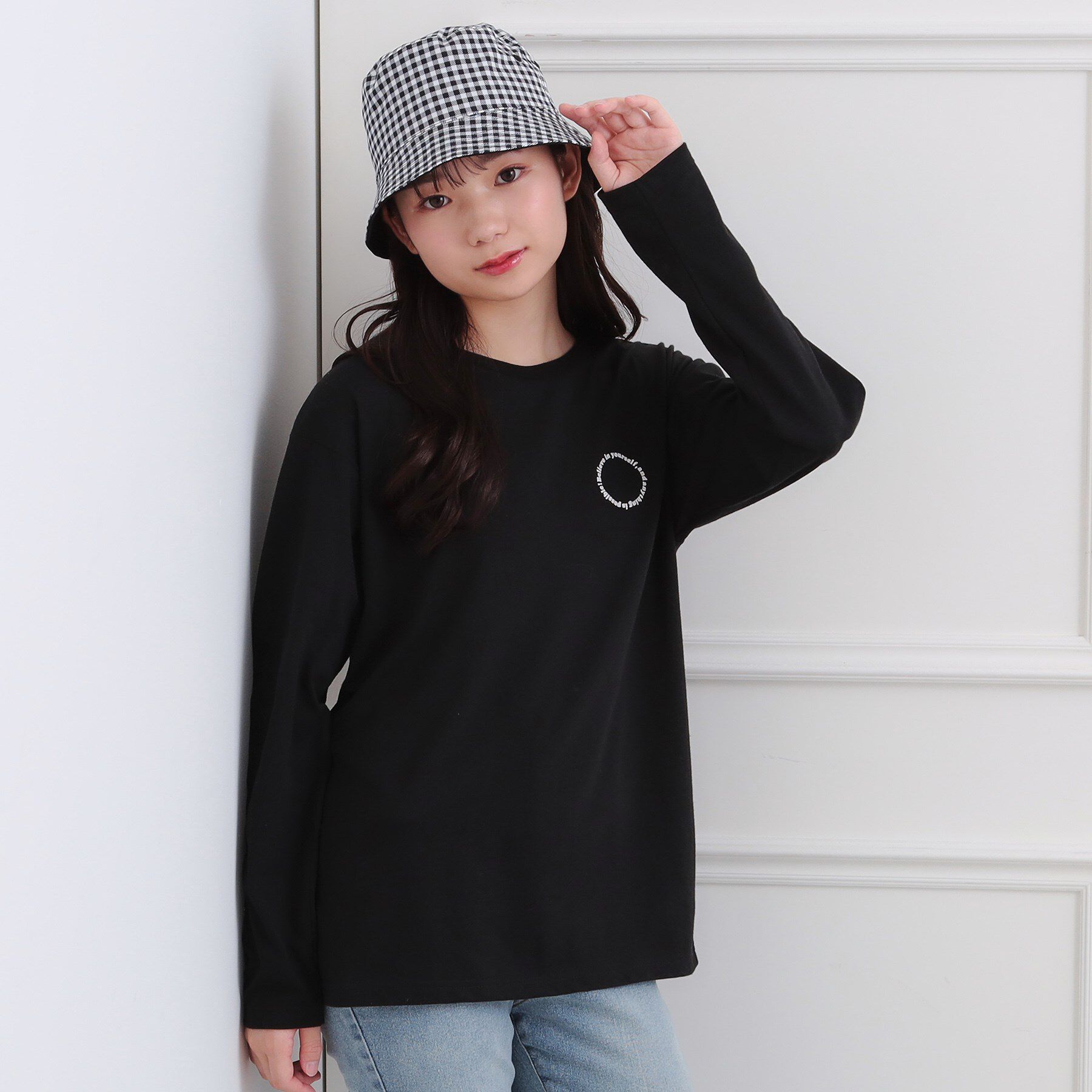 PINK-latte「フロッキーくまちゃんロンT」|Tシャツ・カットソー|