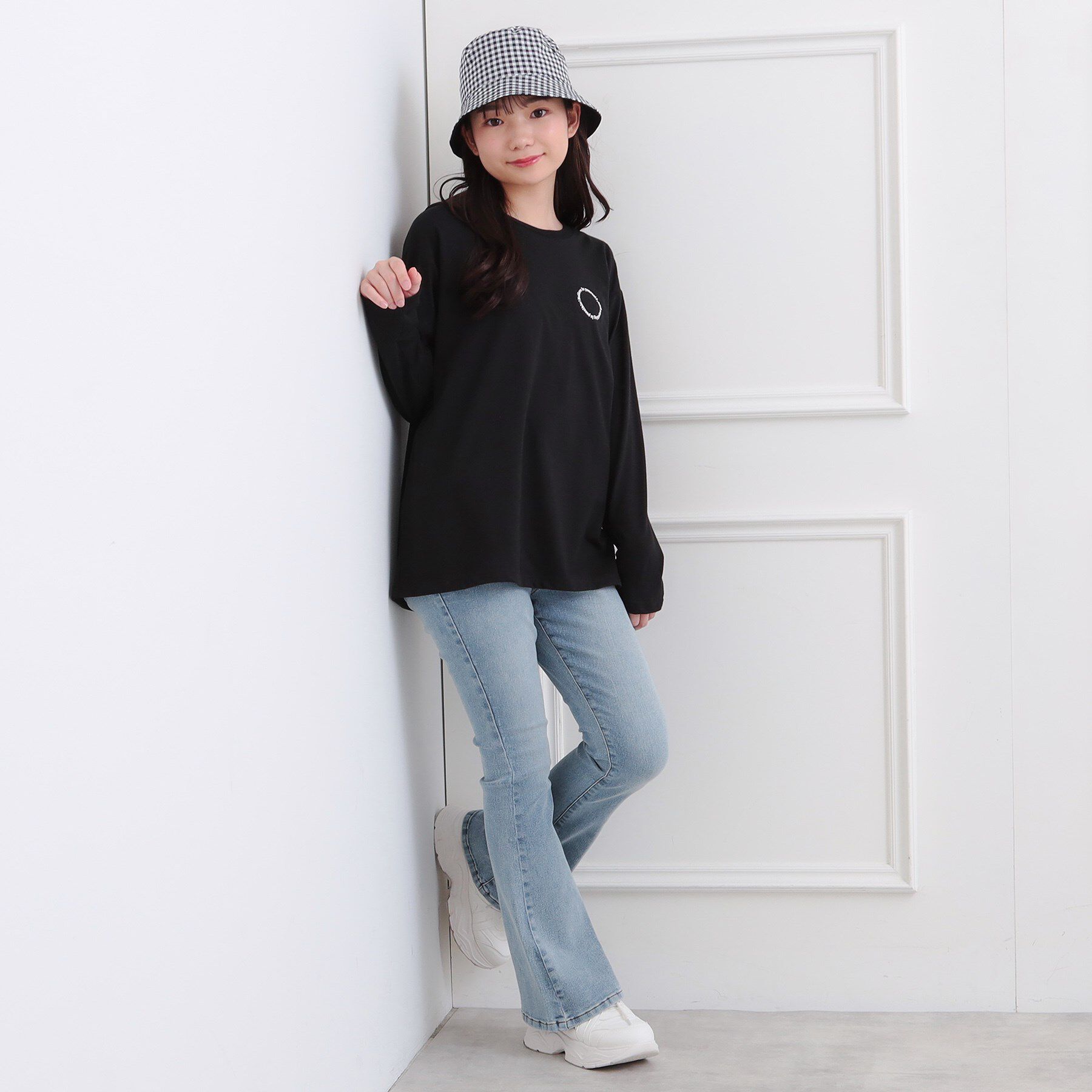 PINK-latte「フロッキーくまちゃんロンT」|Tシャツ・カットソー|