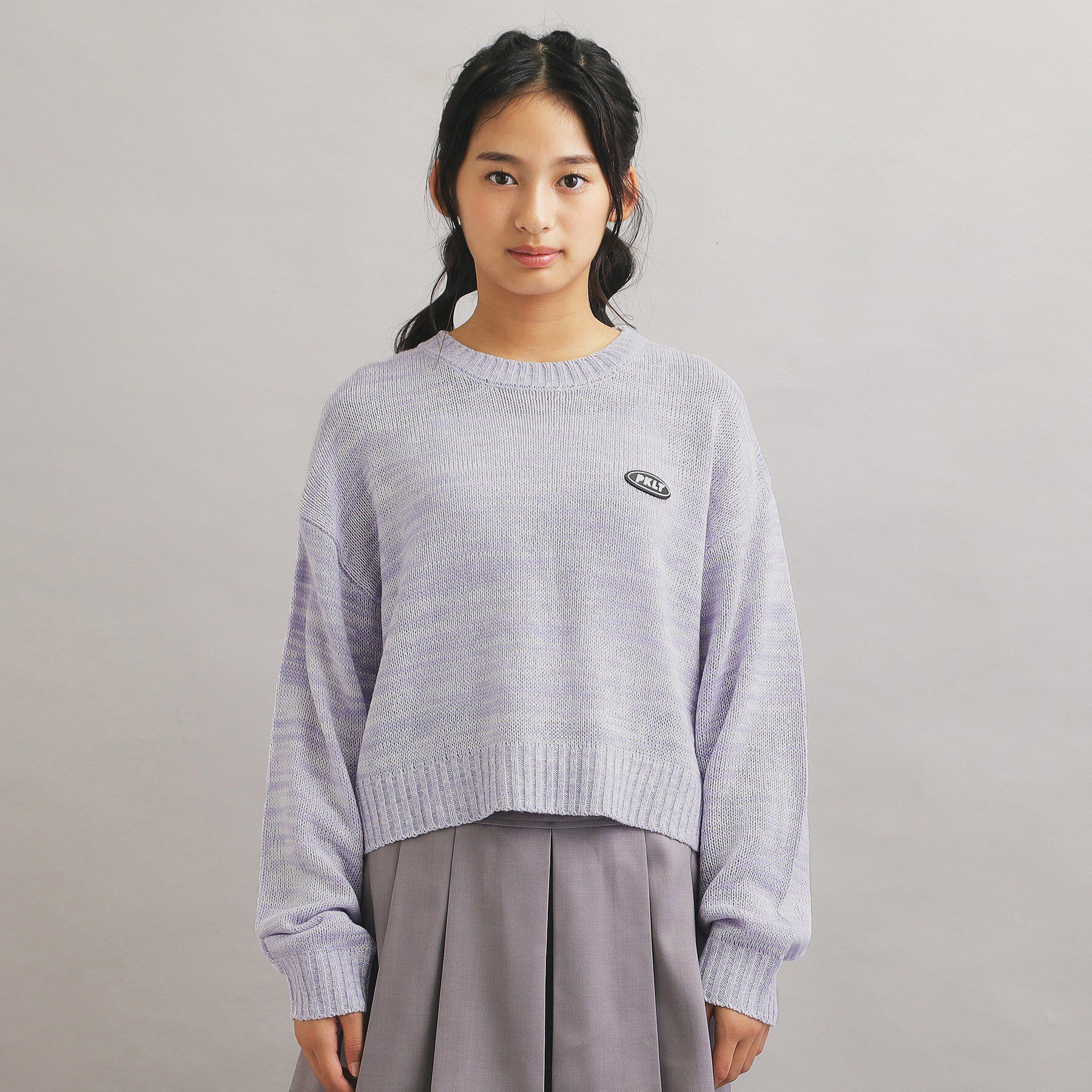 PINK-latte「【プチプラ】短丈ニットプルオーバー」|ニット・セーター|