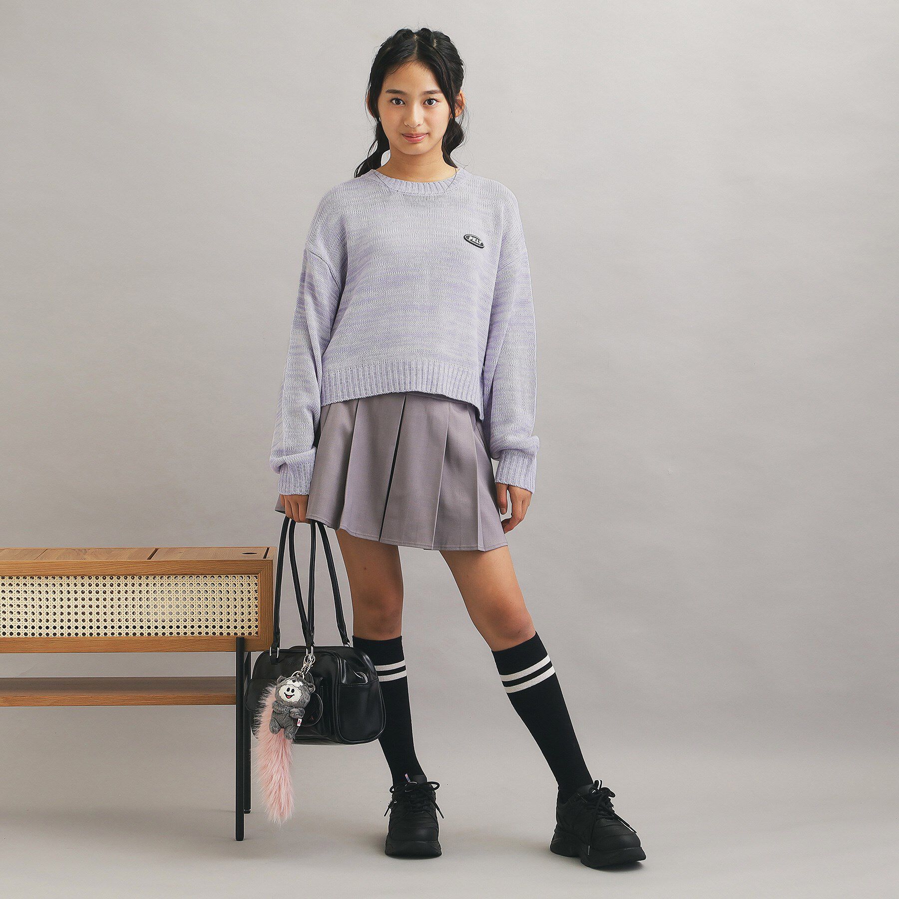 PINK-latte「【プチプラ】短丈ニットプルオーバー」|ニット・セーター|