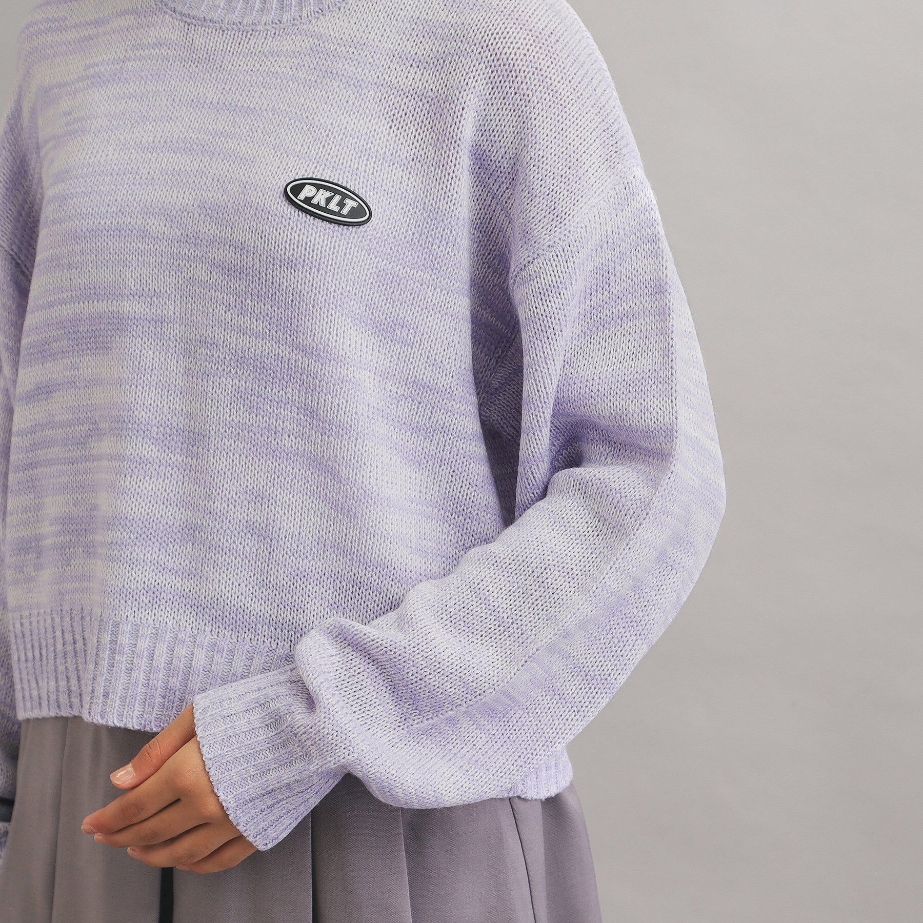 PINK-latte「【プチプラ】短丈ニットプルオーバー」|ニット・セーター|