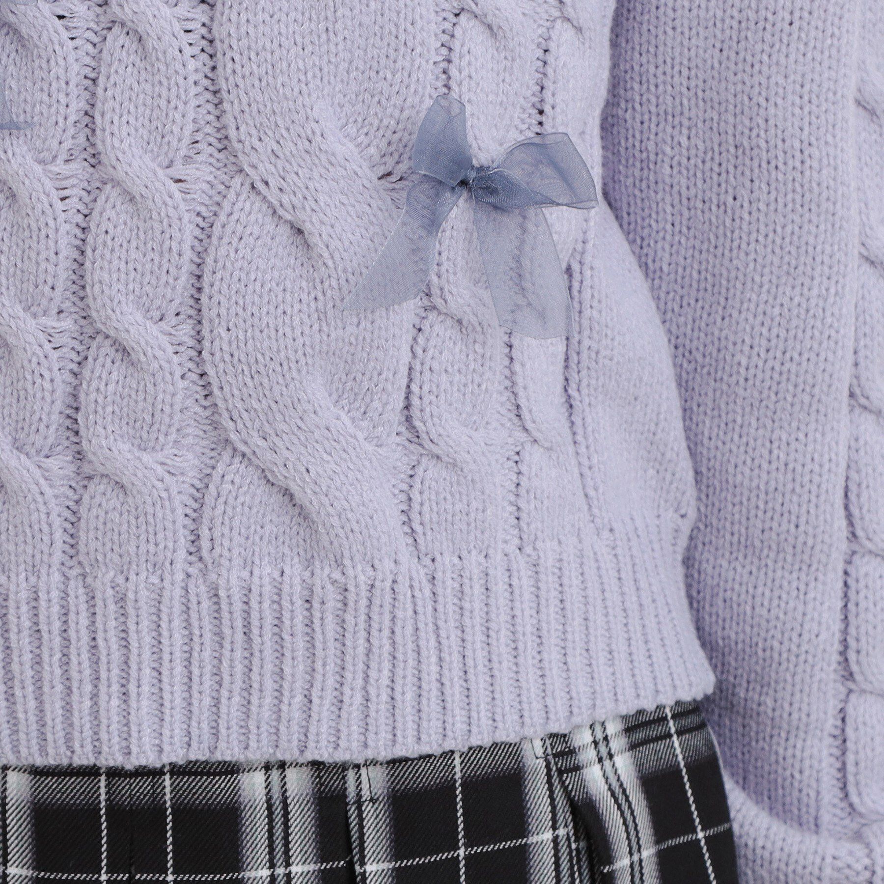 PINK-latte「リボン付ニットプルオーバー」|ニット・セーター|