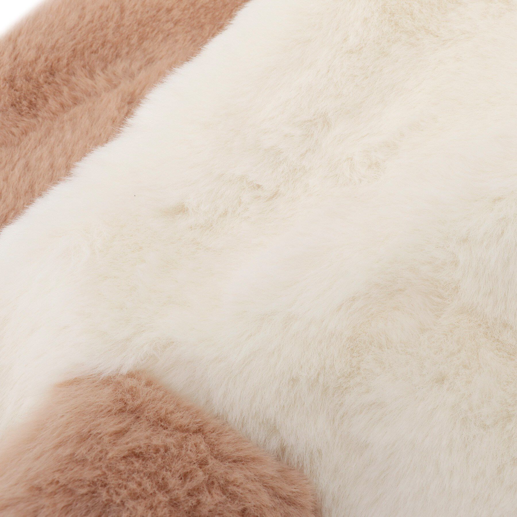 PINK-latte「バイカラーティペット」|マフラー|