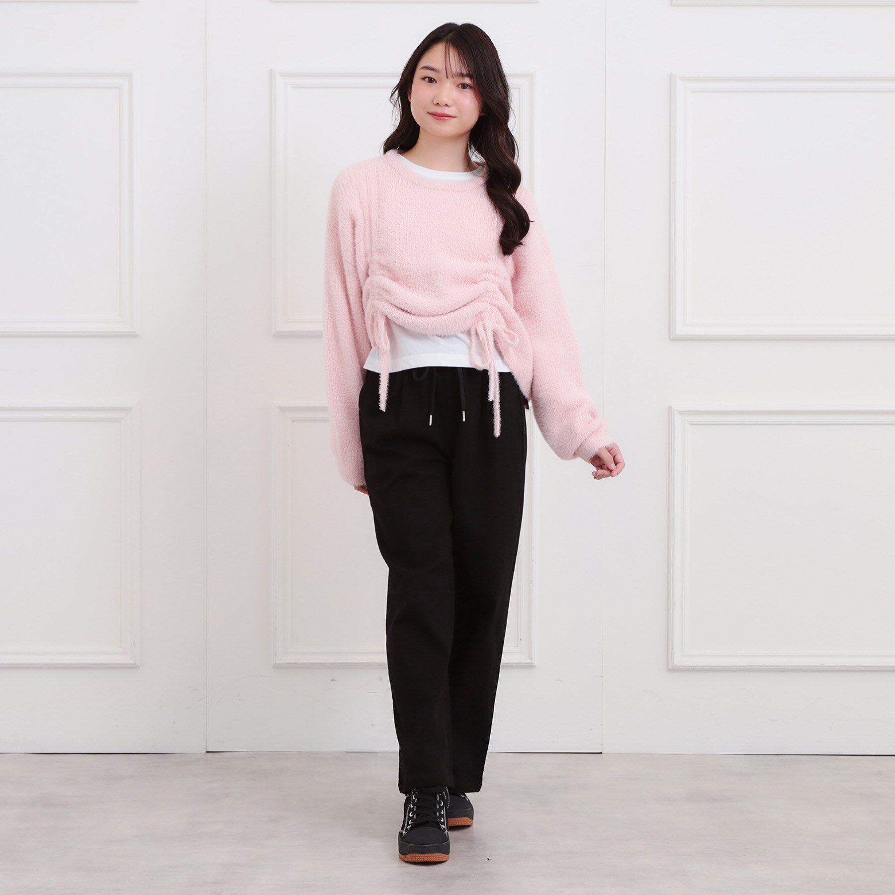 PINK-latte「裏起毛イージーロングパンツ」|その他|