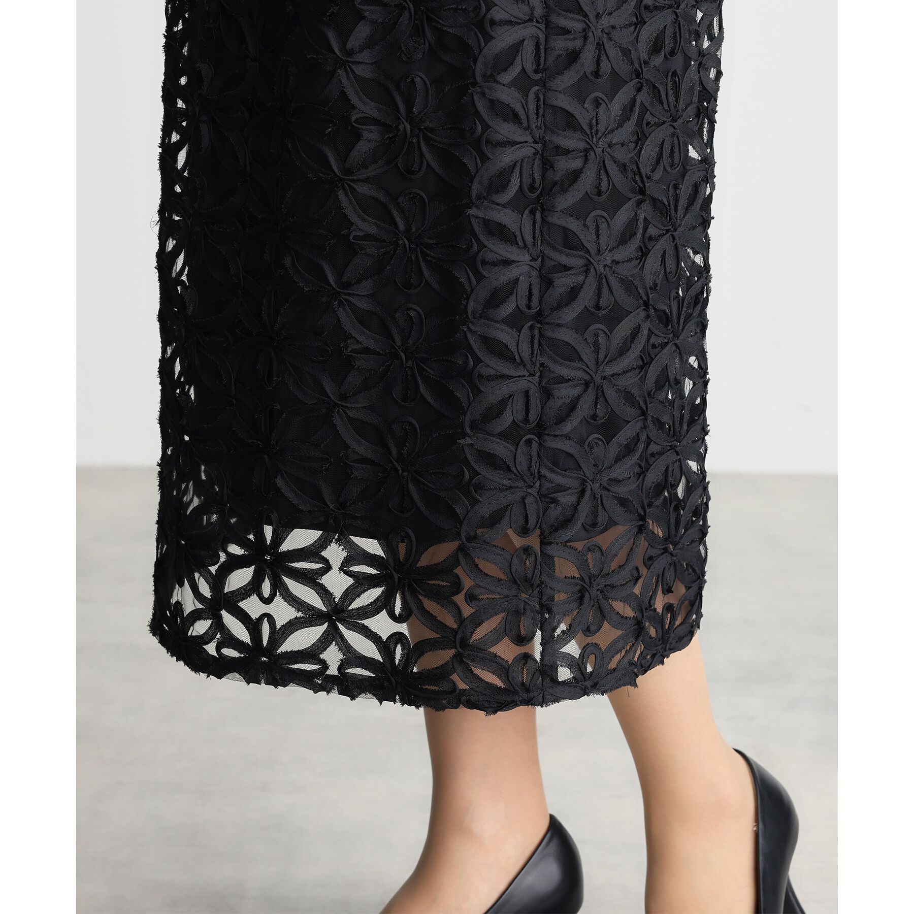 THE SHOP TK「【ONOFF活躍／セレモニー】刺繍レーススカート／洗える」|スカート|