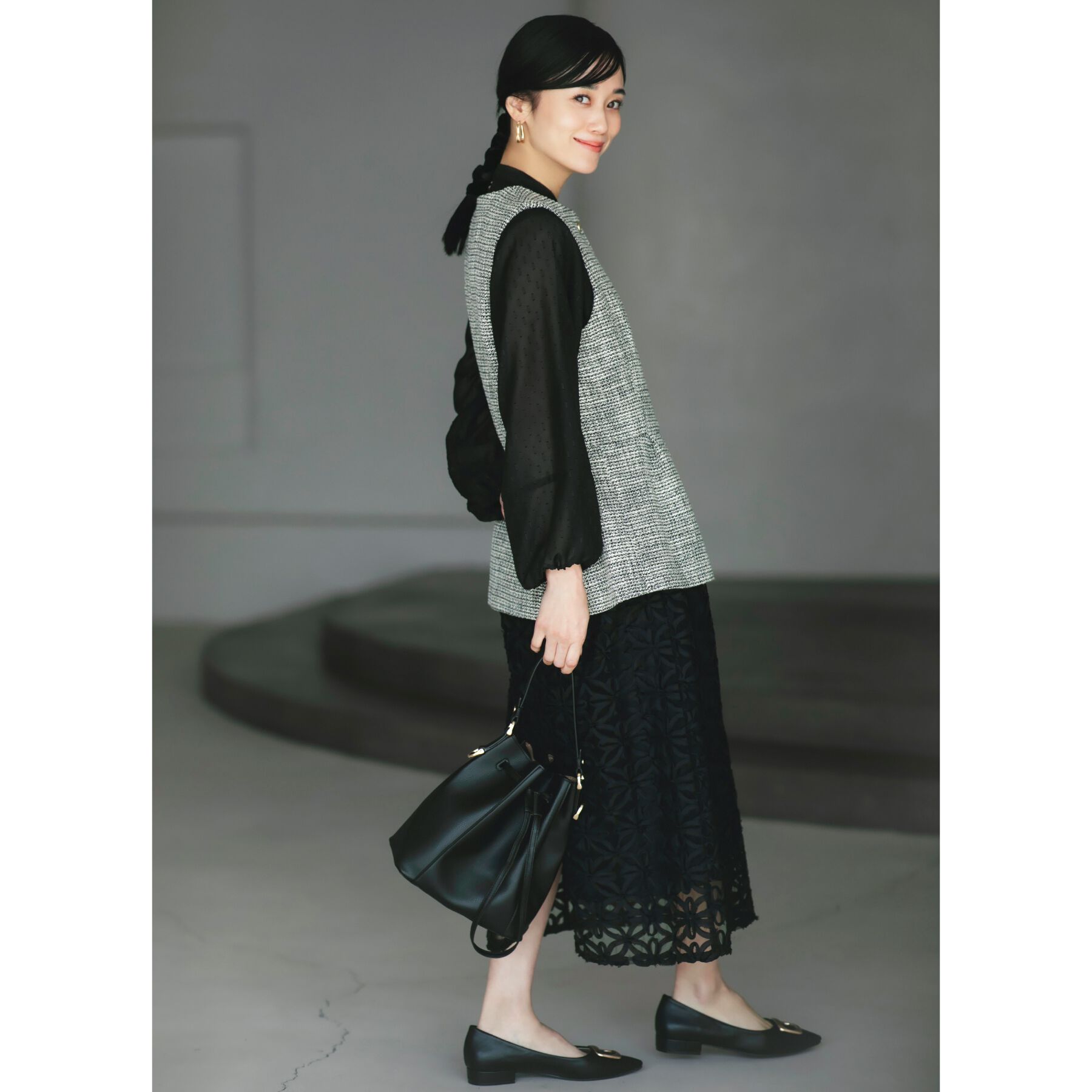 THE SHOP TK「【ONOFF活躍／セレモニー】刺繍レーススカート／洗える」|スカート|