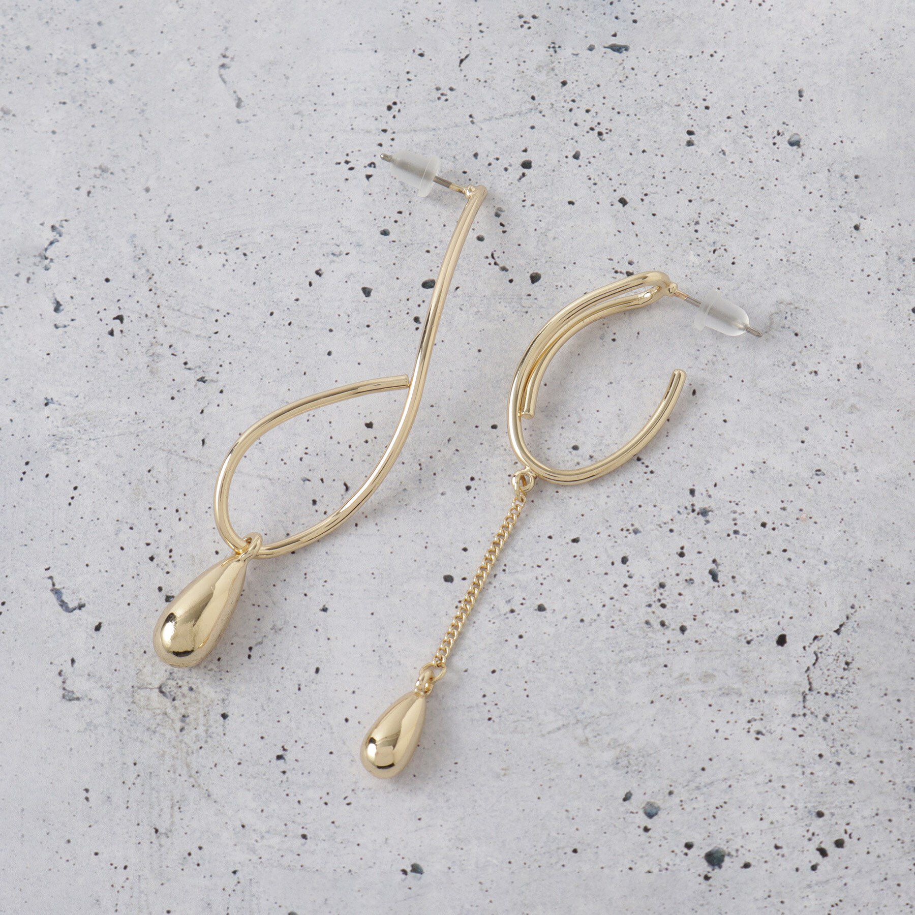 THE SHOP TK「変形アシメアソート」|ピアス|ゴールド(007)