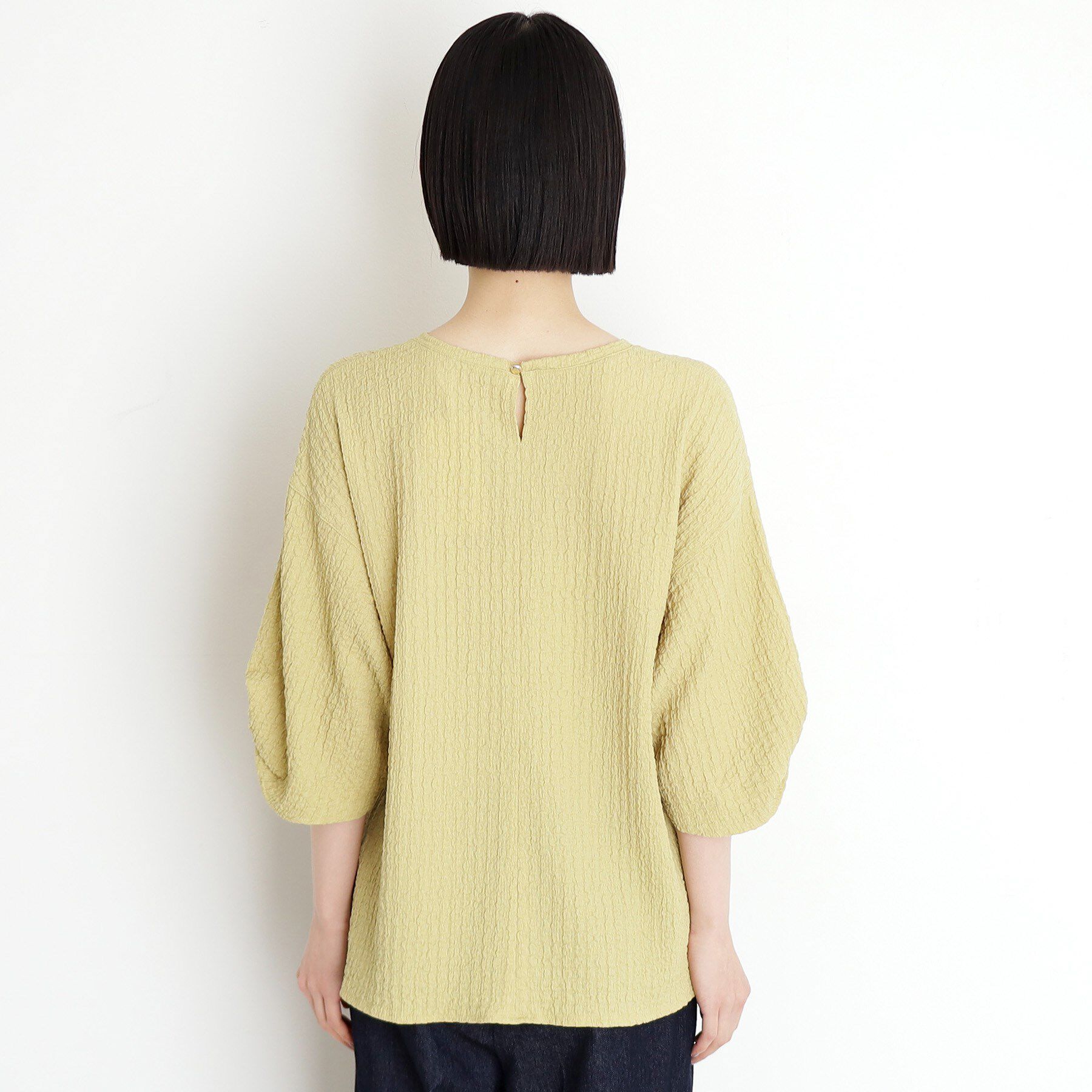 THE SHOP TK「ポコポコ袖タックプルオーバー【洗濯機OK】」|Tシャツ・カットソー|