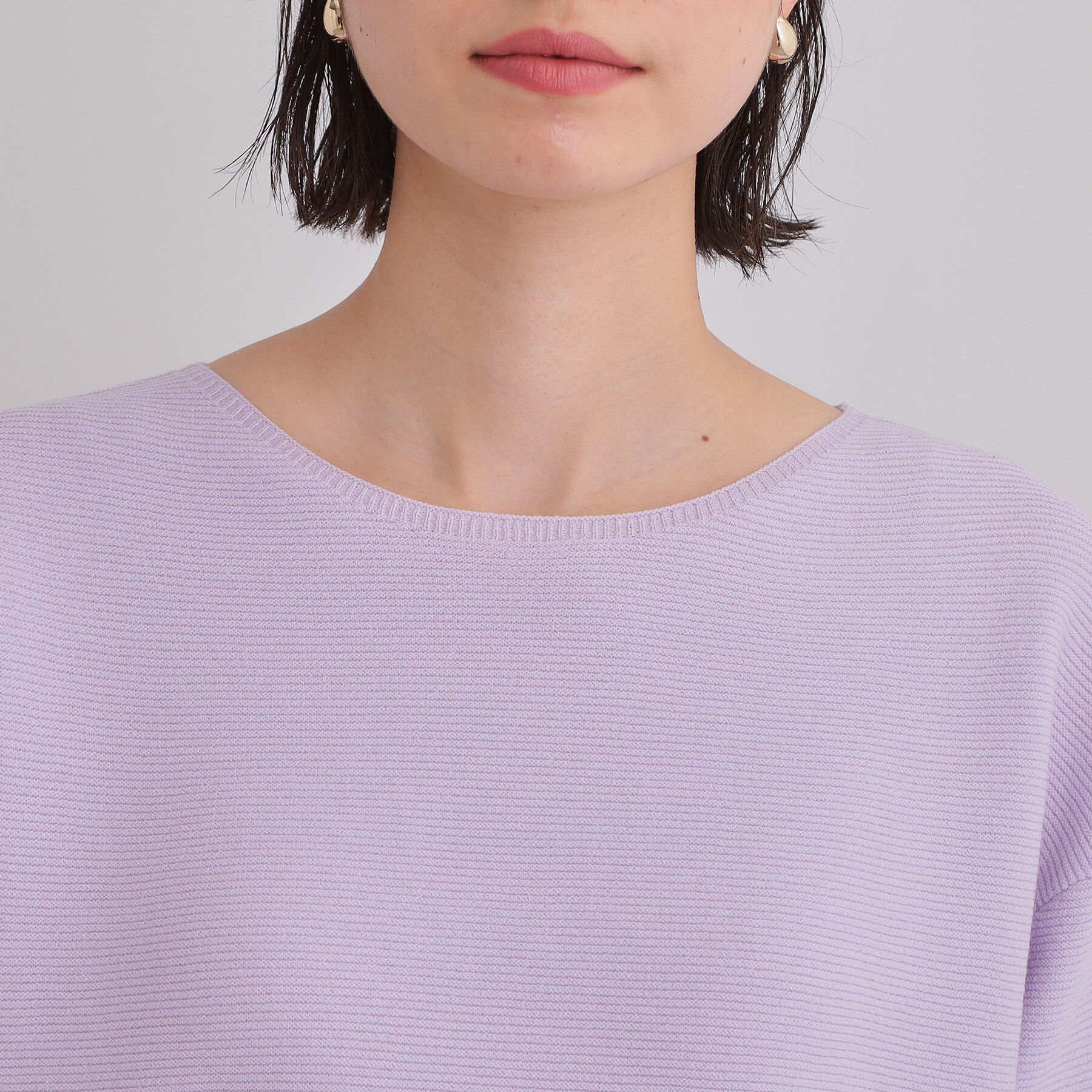 THE SHOP TK「【S-XLサイズ/選べる6色】どこから見ても美しい ガーターニット/蓄熱/洗濯機OK」|ニット・セーター|