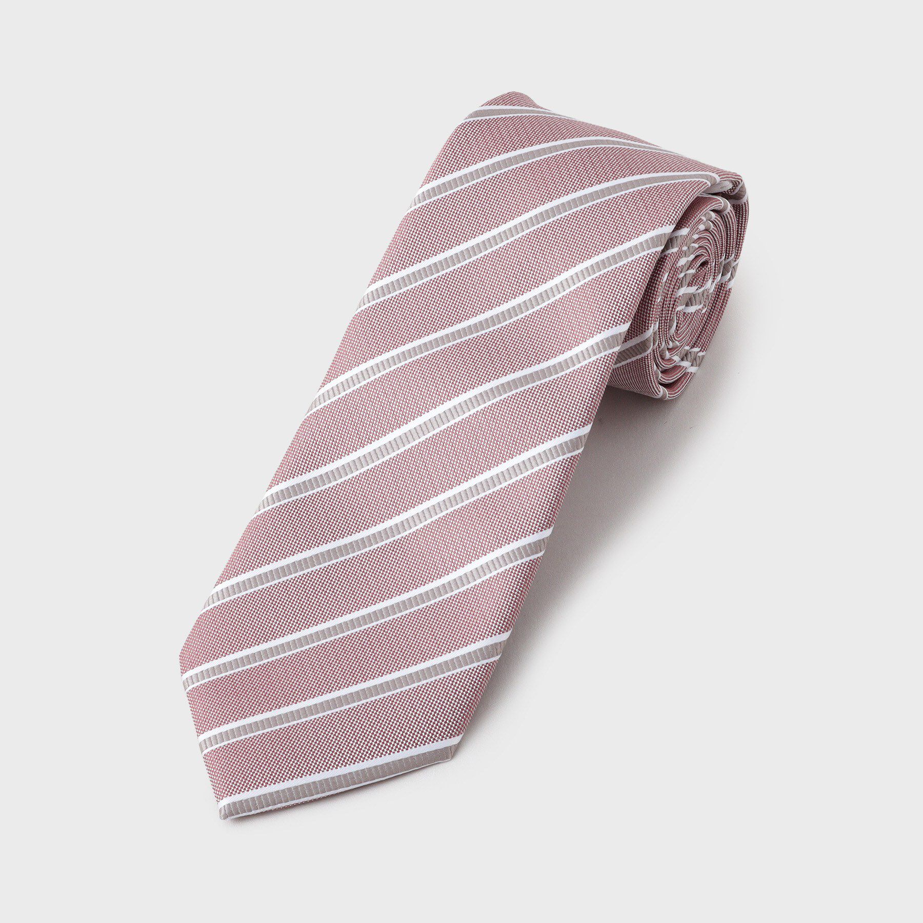 THE SHOP TK「ストライプ柄 アソート ネクタイ 【洗濯機OK】」|ネクタイ・蝶ネクタイ|ピンク(671)