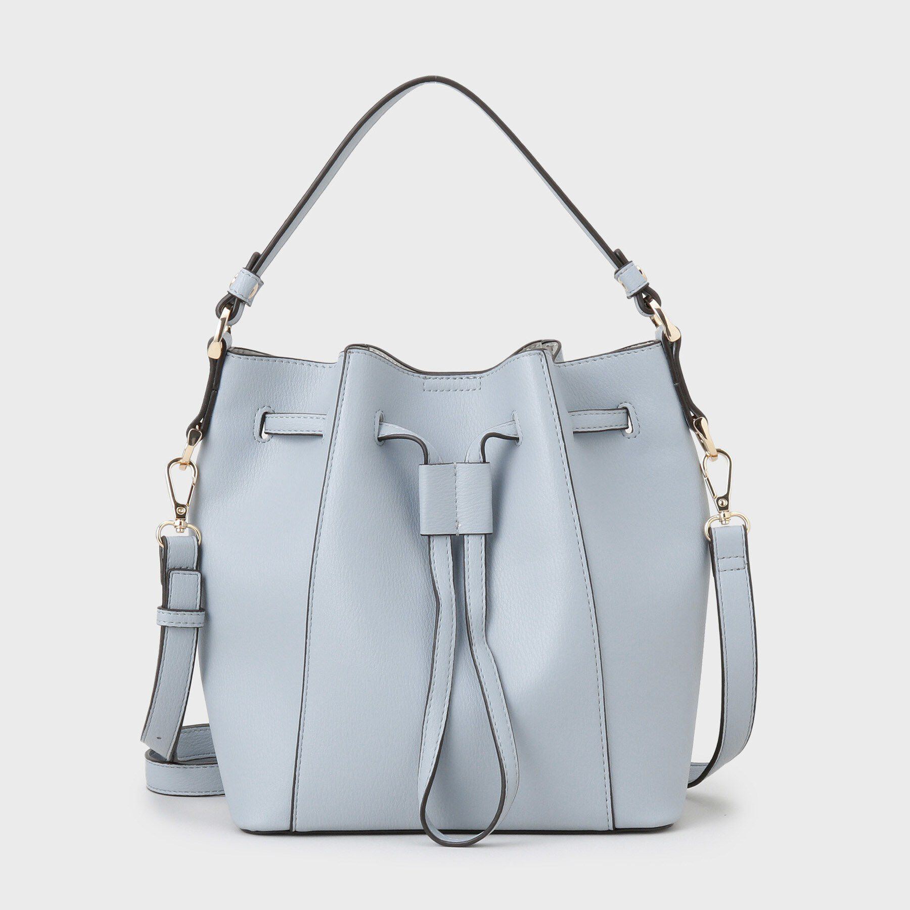 THE SHOP TK「巾着ショルダーバッグ」|ショルダー・メッセンジャー|サックスブルー(09