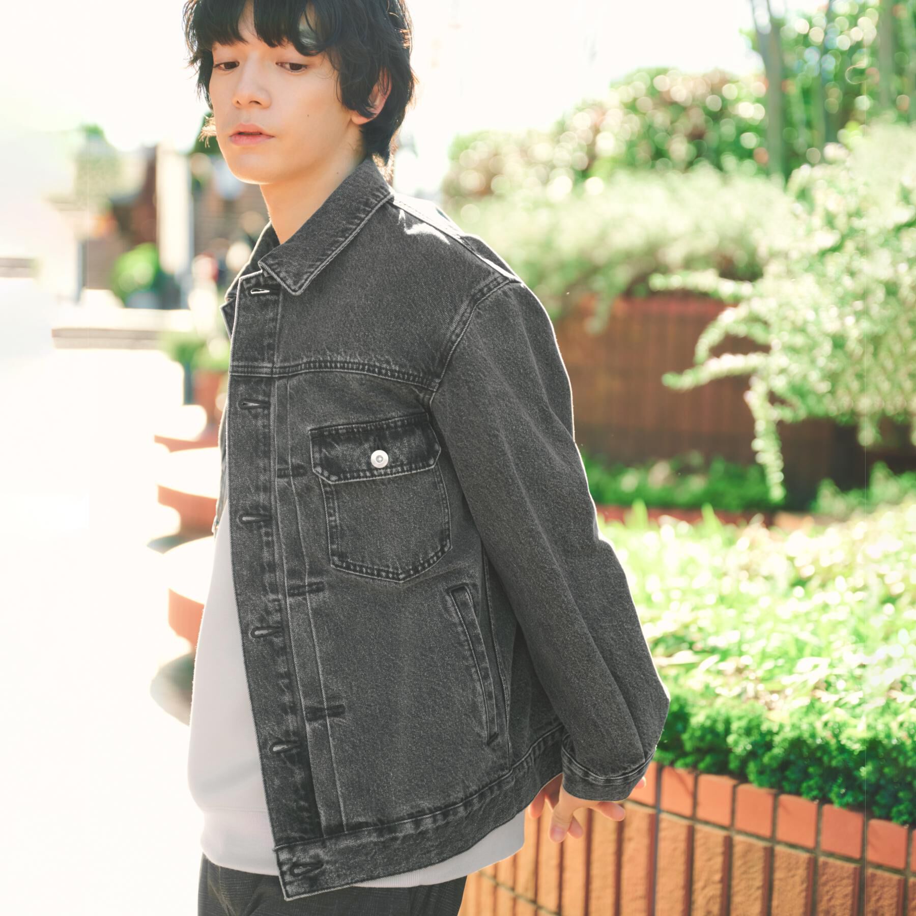 THE SHOP TK「【大人にも取り入れやすい】デニムジャケット セットアップ可/洗濯機OK」|ブルゾン・スタジャン|