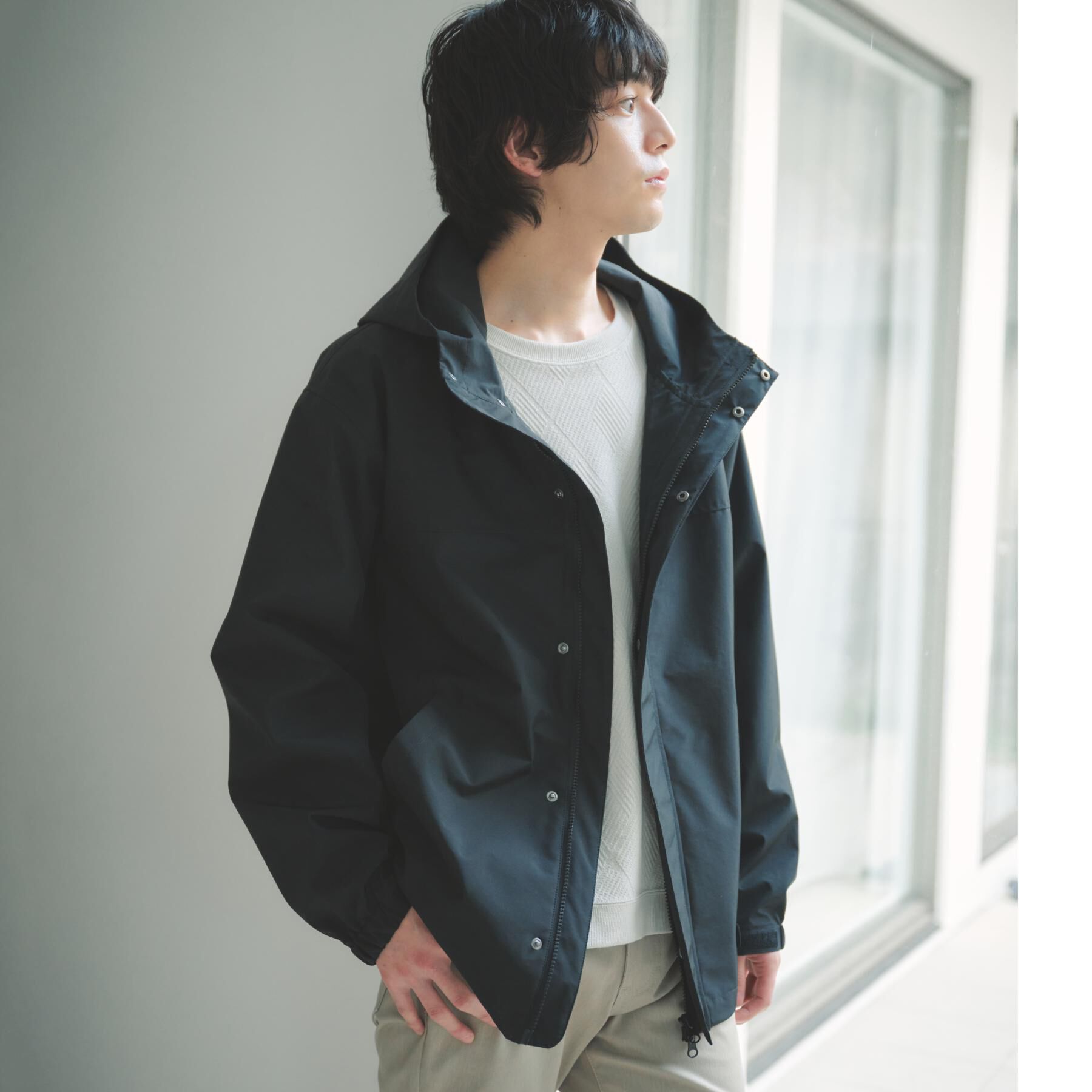 THE SHOP TK「【季節の変わり目に最適】ナイロンマウンテンパーカー  防風/洗濯機OK」|ブルゾン・スタジャン|