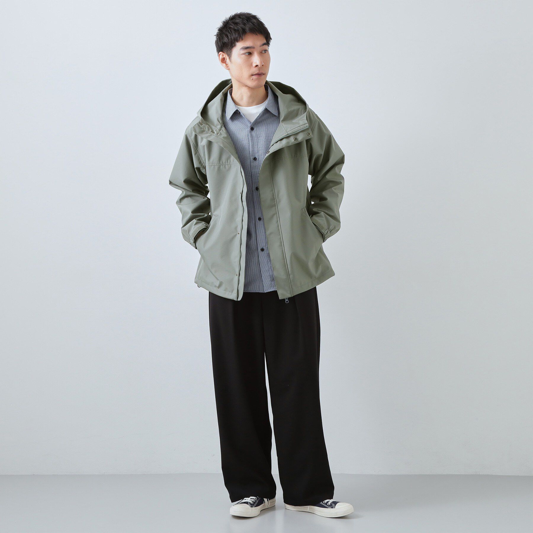 THE SHOP TK「【季節の変わり目に最適】ナイロンマウンテンパーカー  防風/洗濯機OK」|ブルゾン・スタジャン|