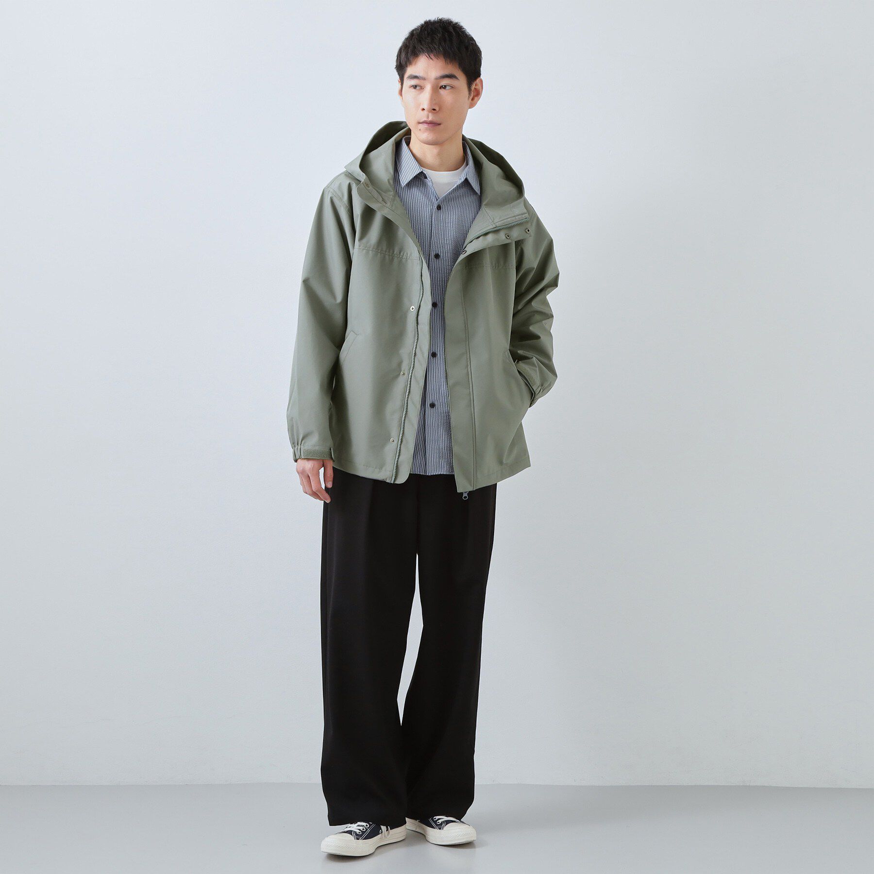 THE SHOP TK「【季節の変わり目に最適】ナイロンマウンテンパーカー  防風/洗濯機OK」|ブルゾン・スタジャン|
