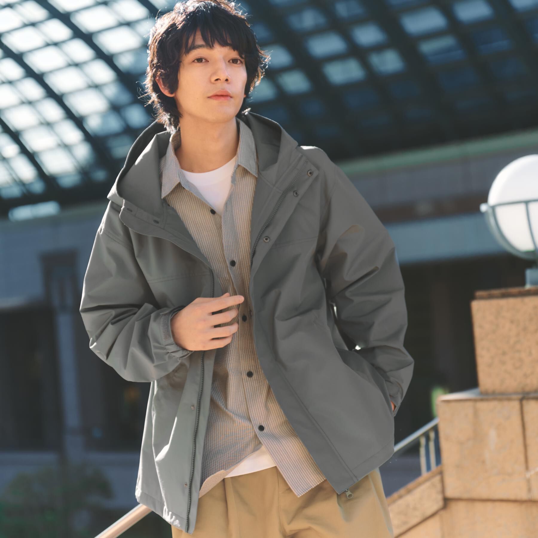 THE SHOP TK「【季節の変わり目に最適】ナイロンマウンテンパーカー  防風/洗濯機OK」|ブルゾン・スタジャン|