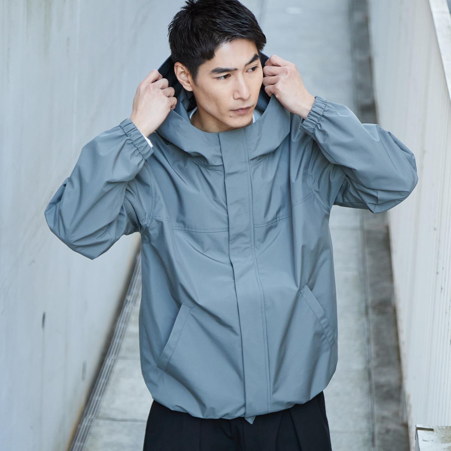 THE SHOP TK「【季節の変わり目に最適】ナイロンマウンテンパーカー  防風/洗濯機OK」|ブルゾン・スタジャン|