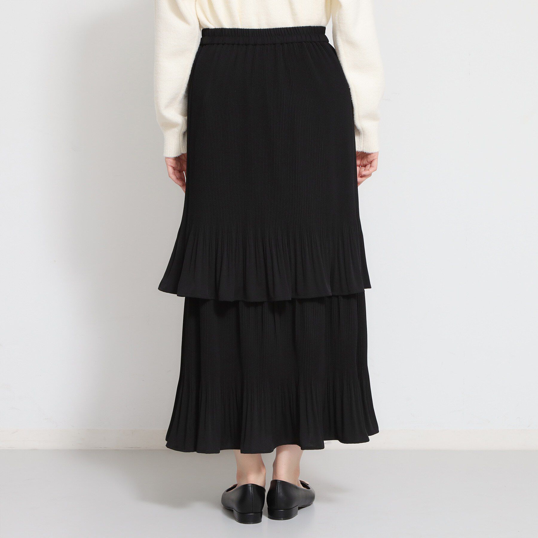 THE SHOP TK「【セレモニーにもカジュアルにも】2段ティアードプリーツスカート」|スカート|