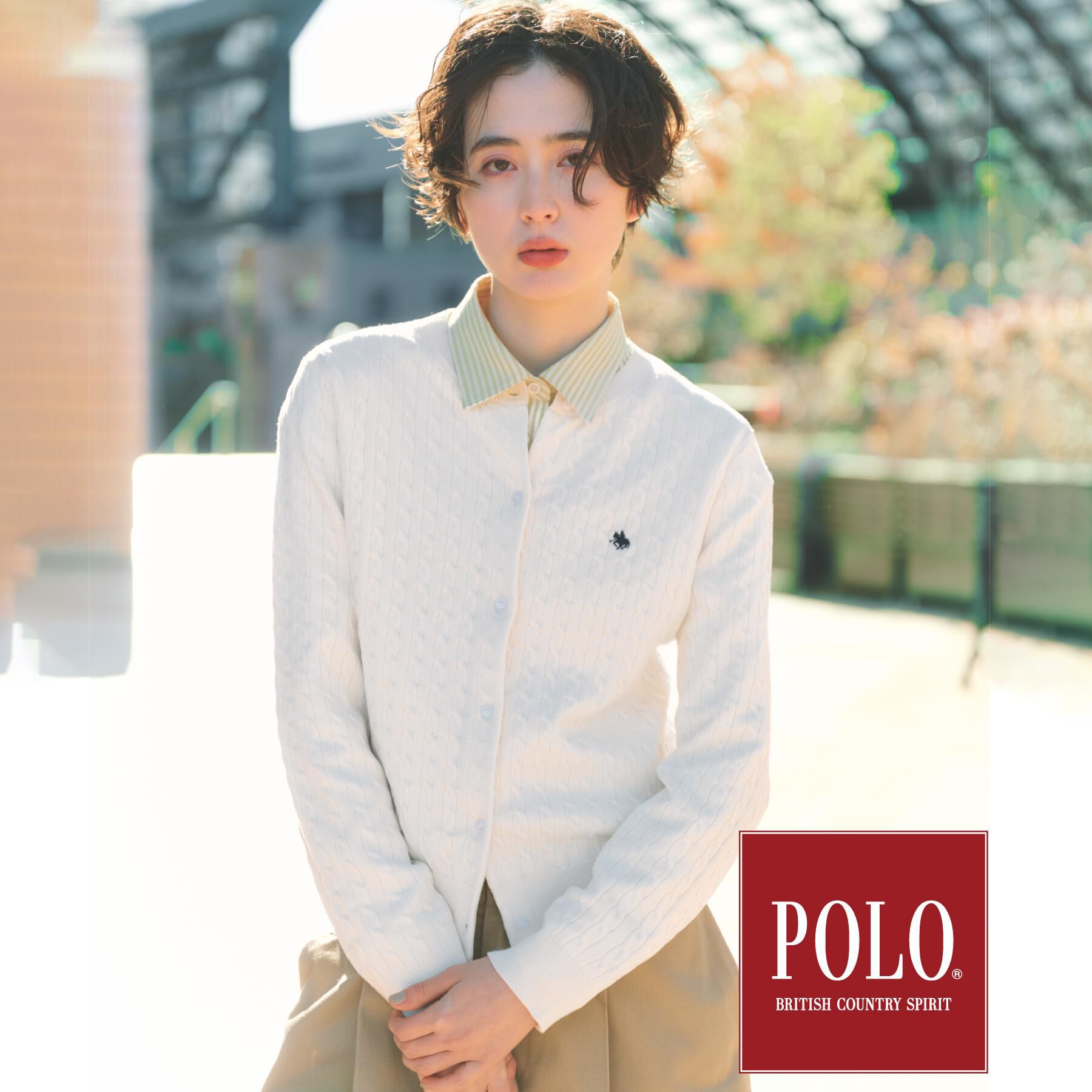THE SHOP TK「【POLO BCS 別注】ケーブルカーディガン」|カーディガン|
