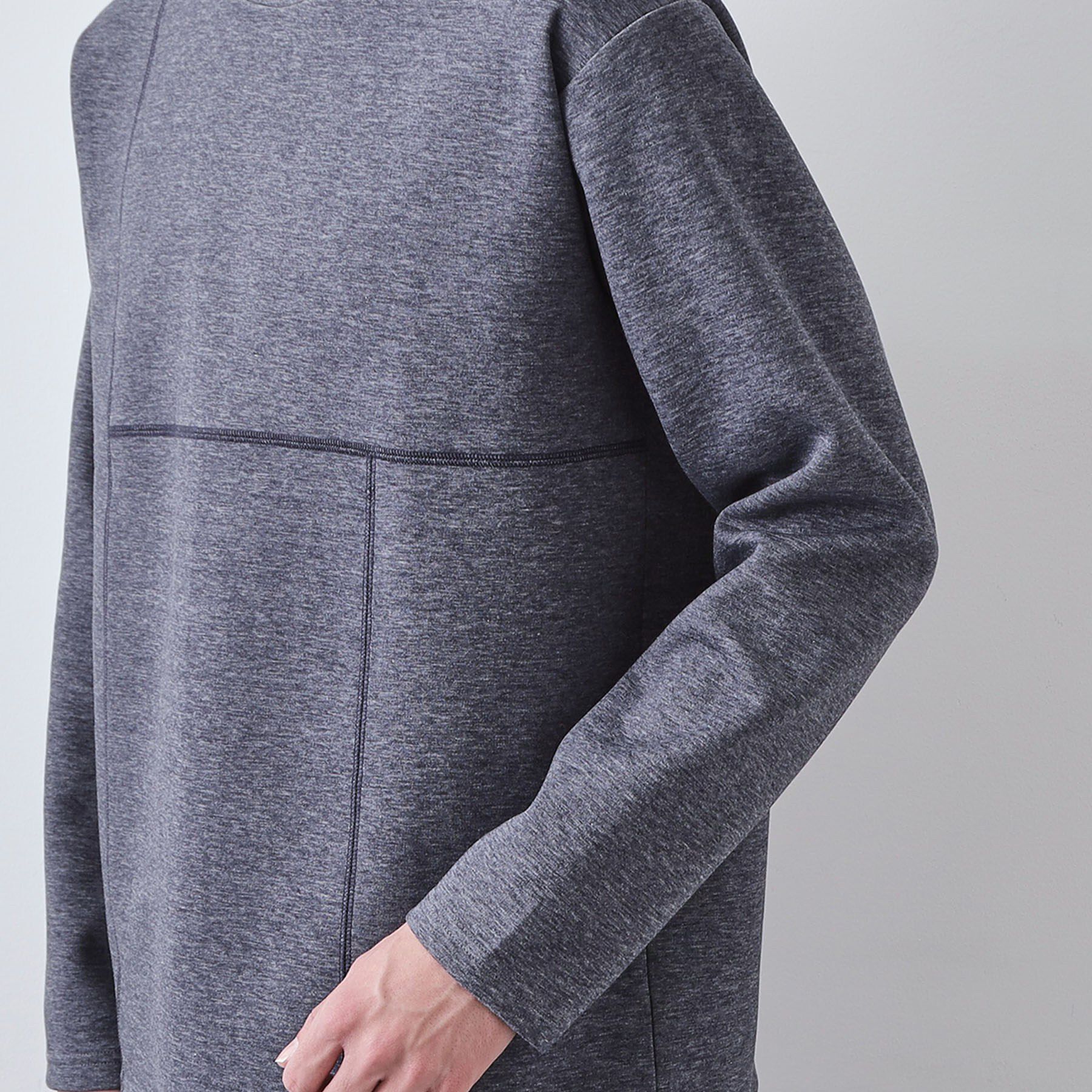 THE SHOP TK「ダンボール ステッチ切替デザイン 長袖Tシャツ 洗濯機OK」|Tシャツ・カットソー|