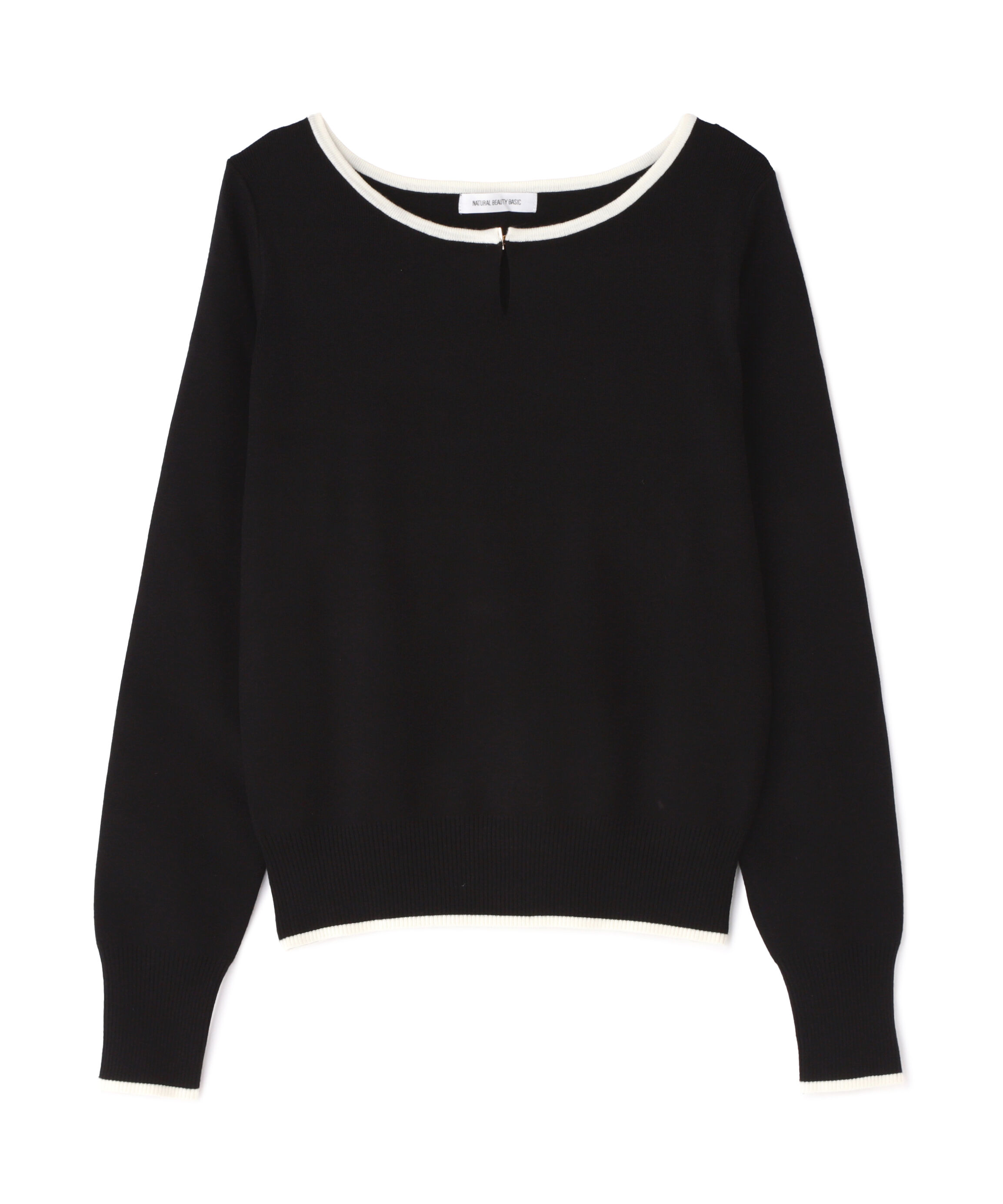  「メタルポイントバイカラーニット」|ニット・セーター|