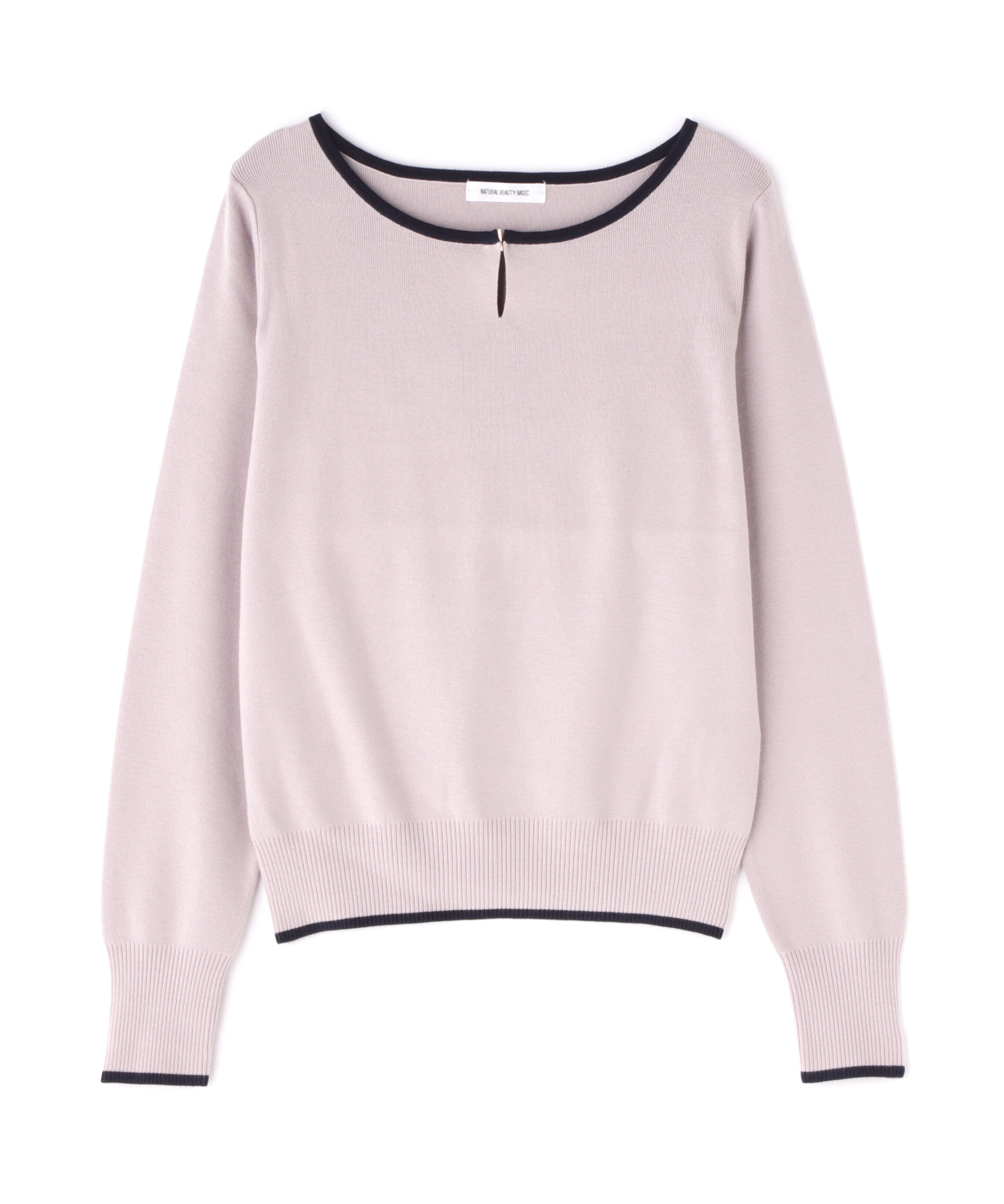  「メタルポイントバイカラーニット」|ニット・セーター|