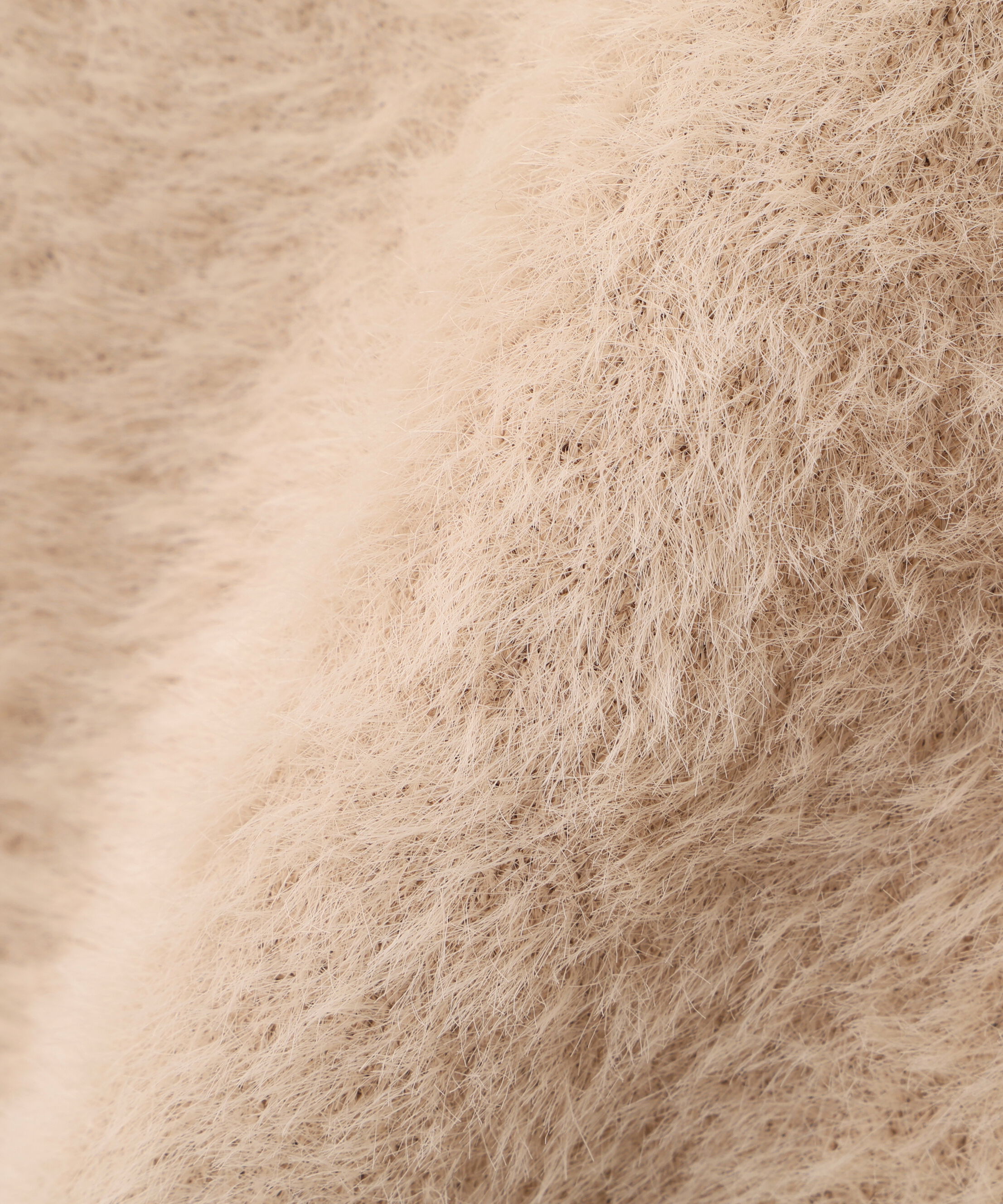  「Vネックシャギー接結コーディガン」|ニット・セーター|