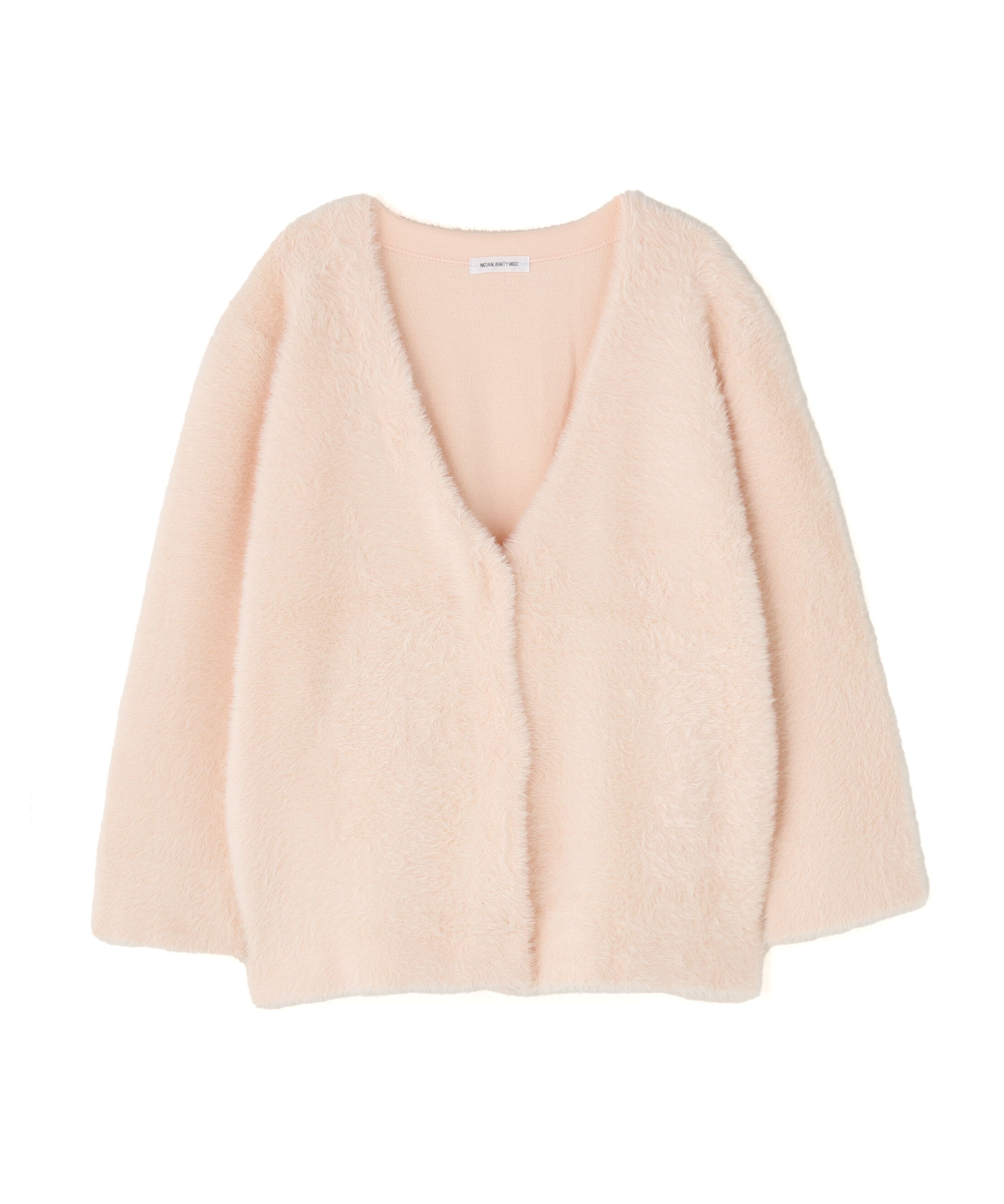  「Vネックシャギー接結コーディガン」|ニット・セーター|