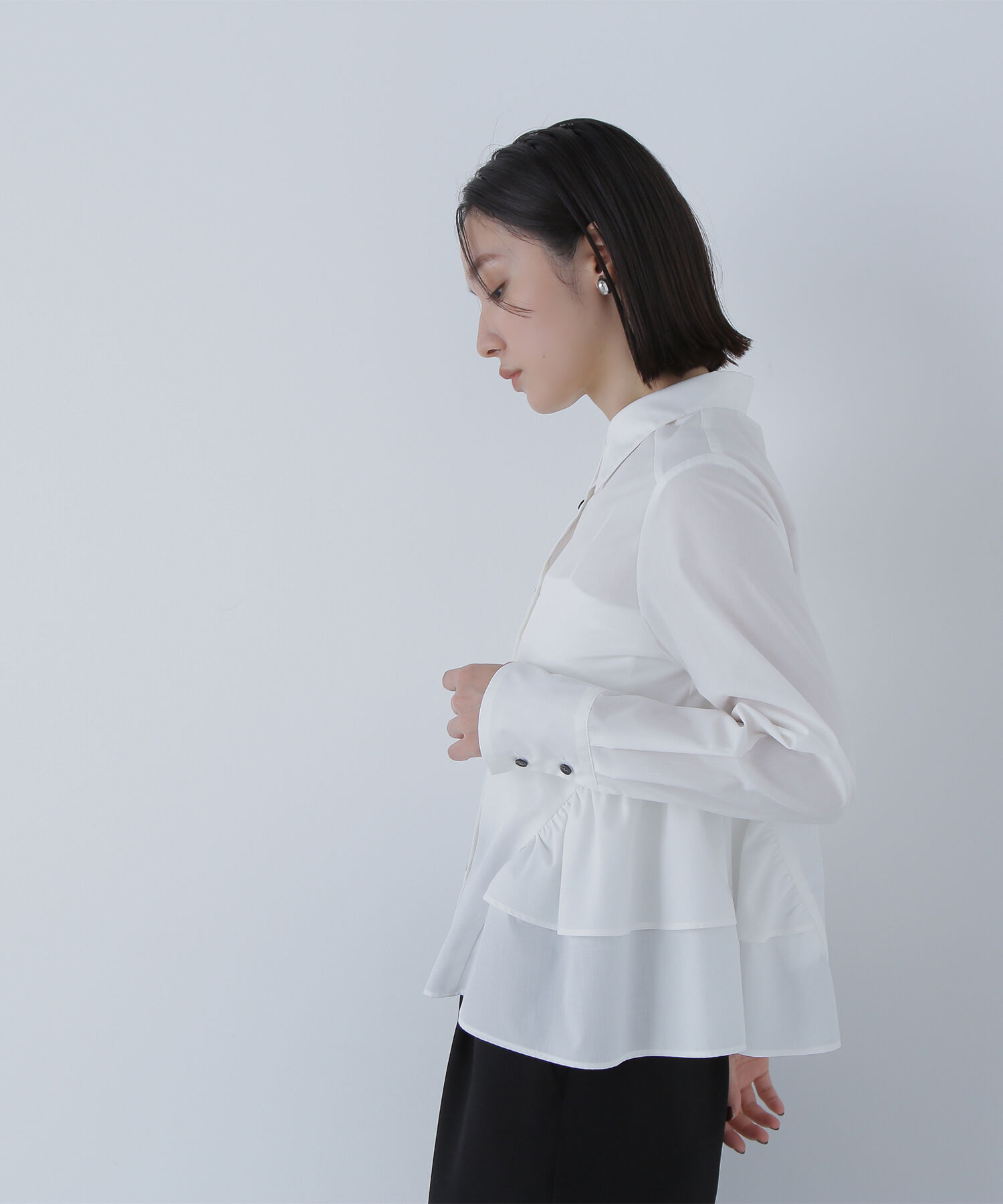  「サイドティアードシャツ」|シャツ・ブラウス|
