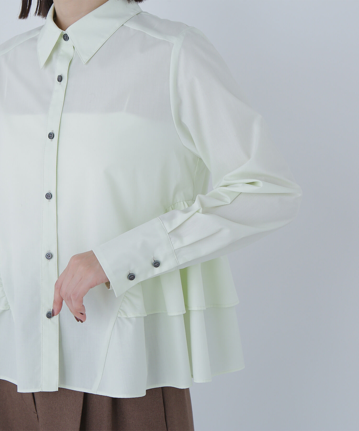  「サイドティアードシャツ」|シャツ・ブラウス|