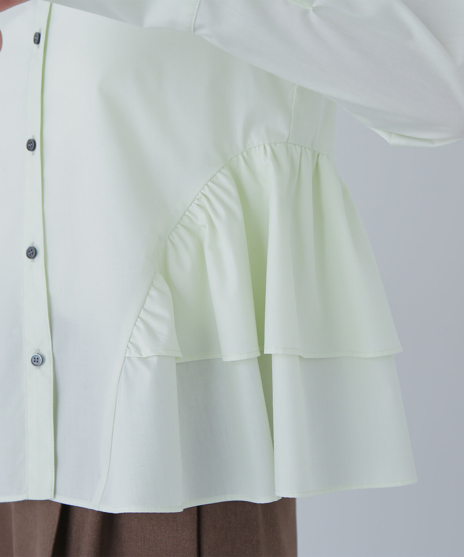  「サイドティアードシャツ」|シャツ・ブラウス|