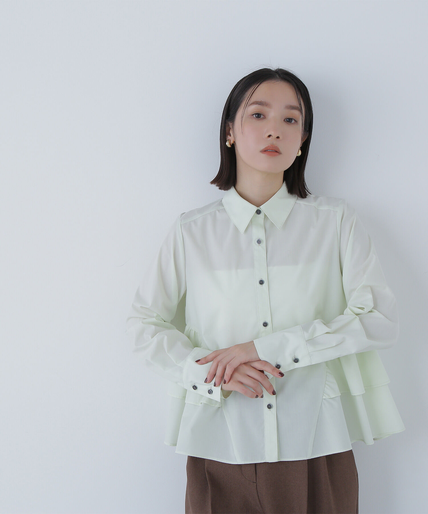  「サイドティアードシャツ」|シャツ・ブラウス|