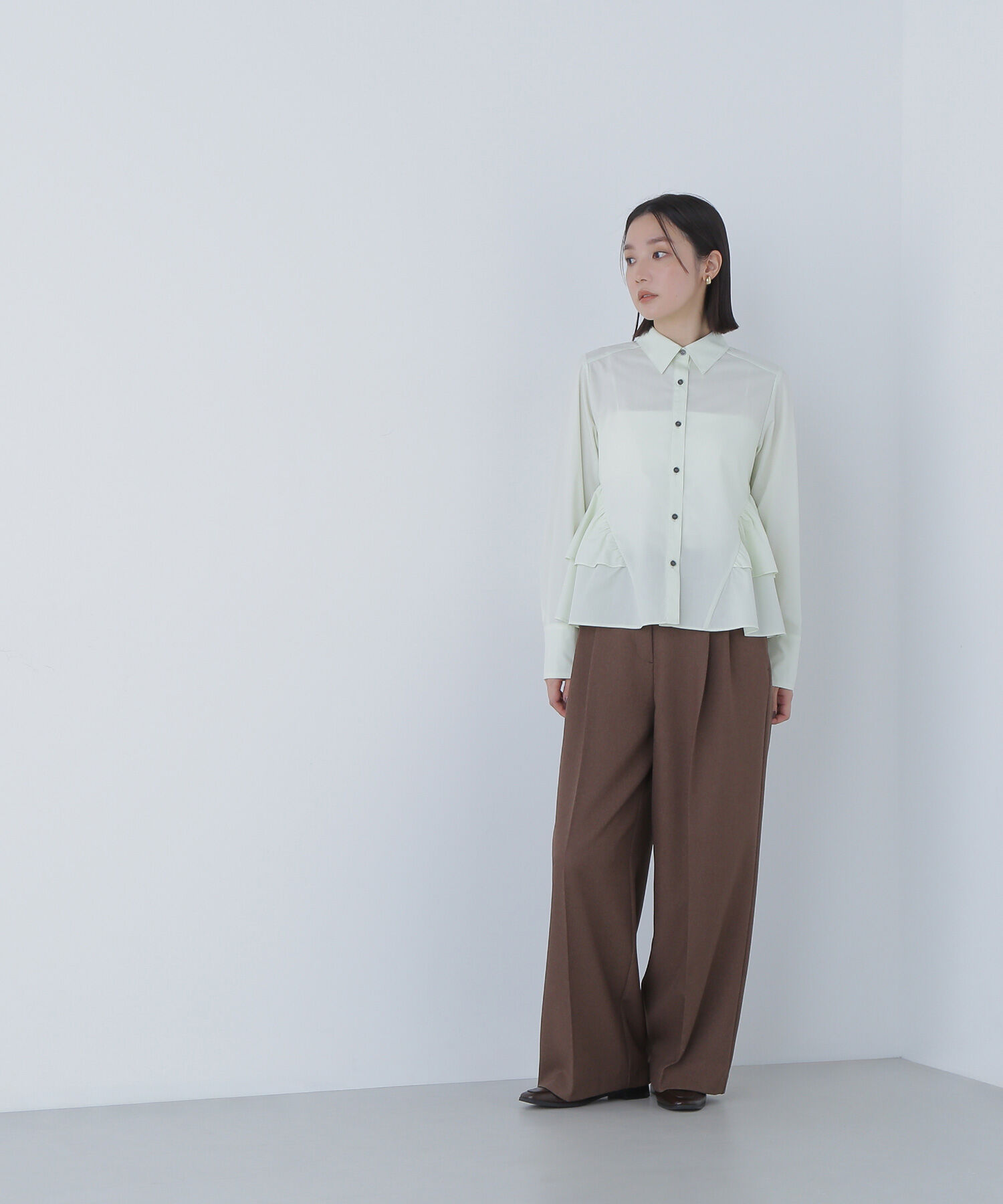  「サイドティアードシャツ」|シャツ・ブラウス|