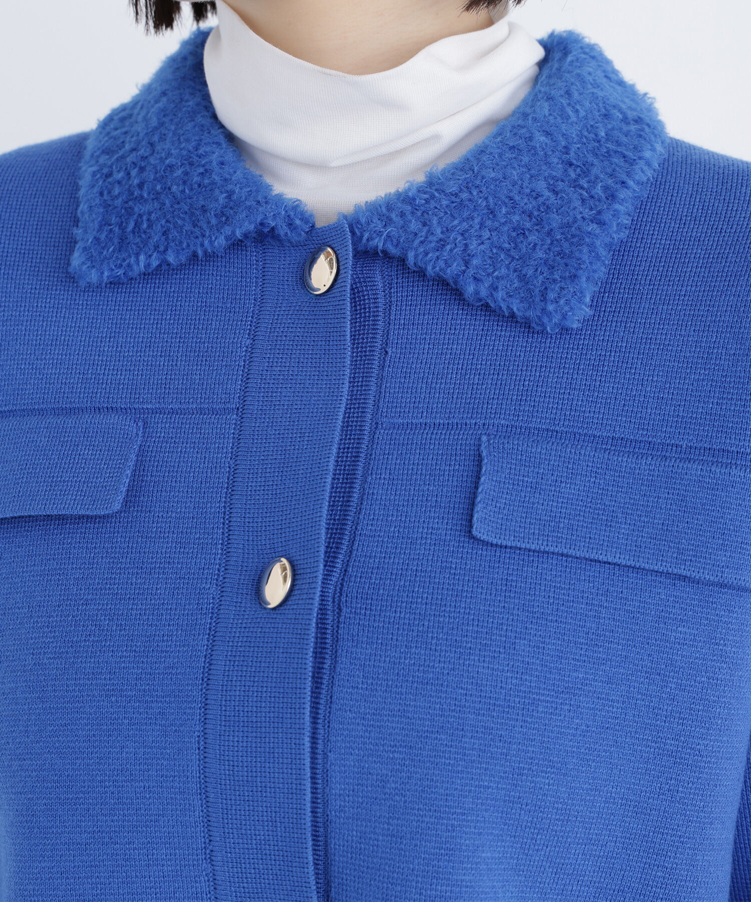  「ループカラーニットジャケット」|ニット・セーター|