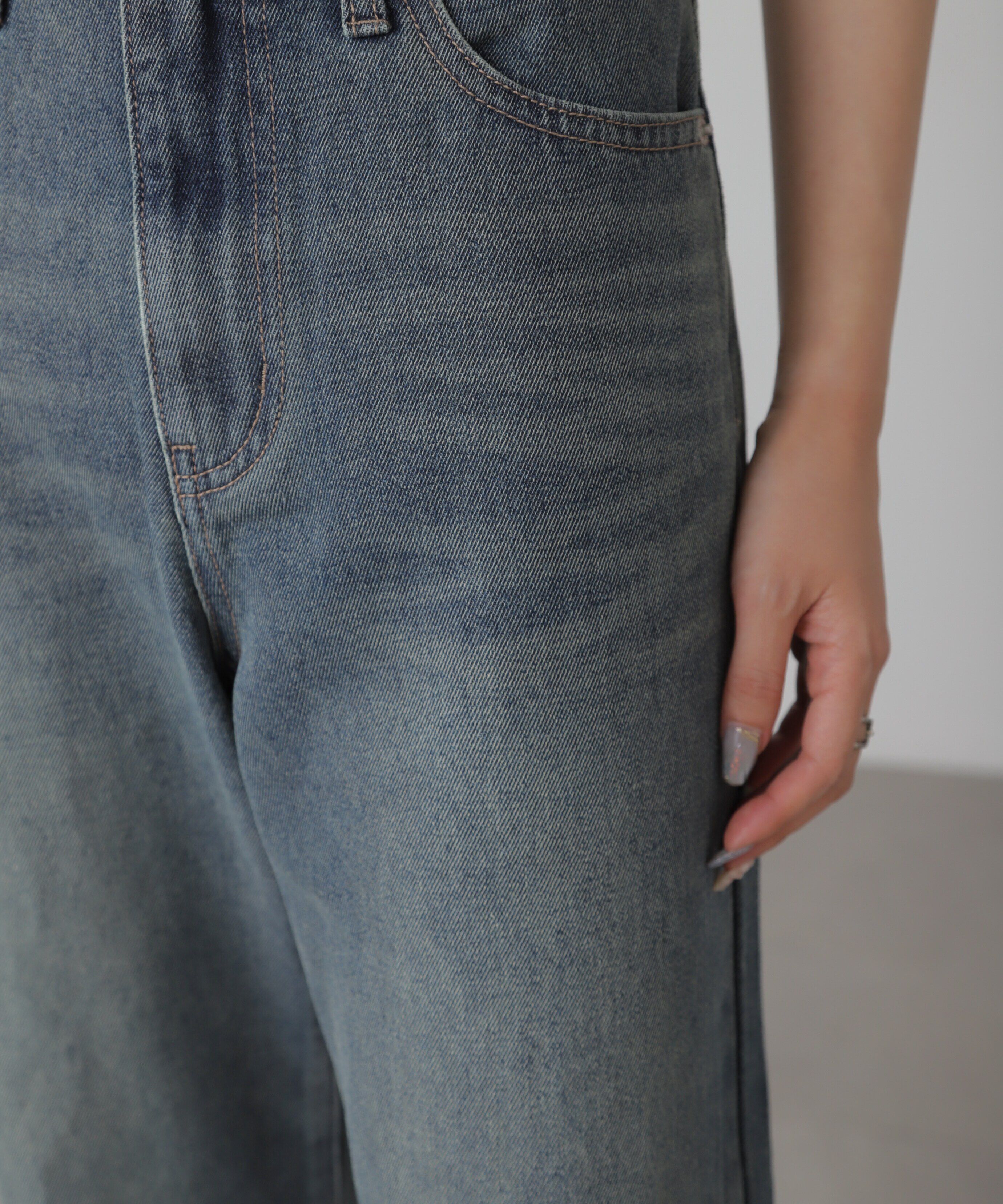  「[XS-Lサイズ展開]ストレートデニムパンツ」|その他|