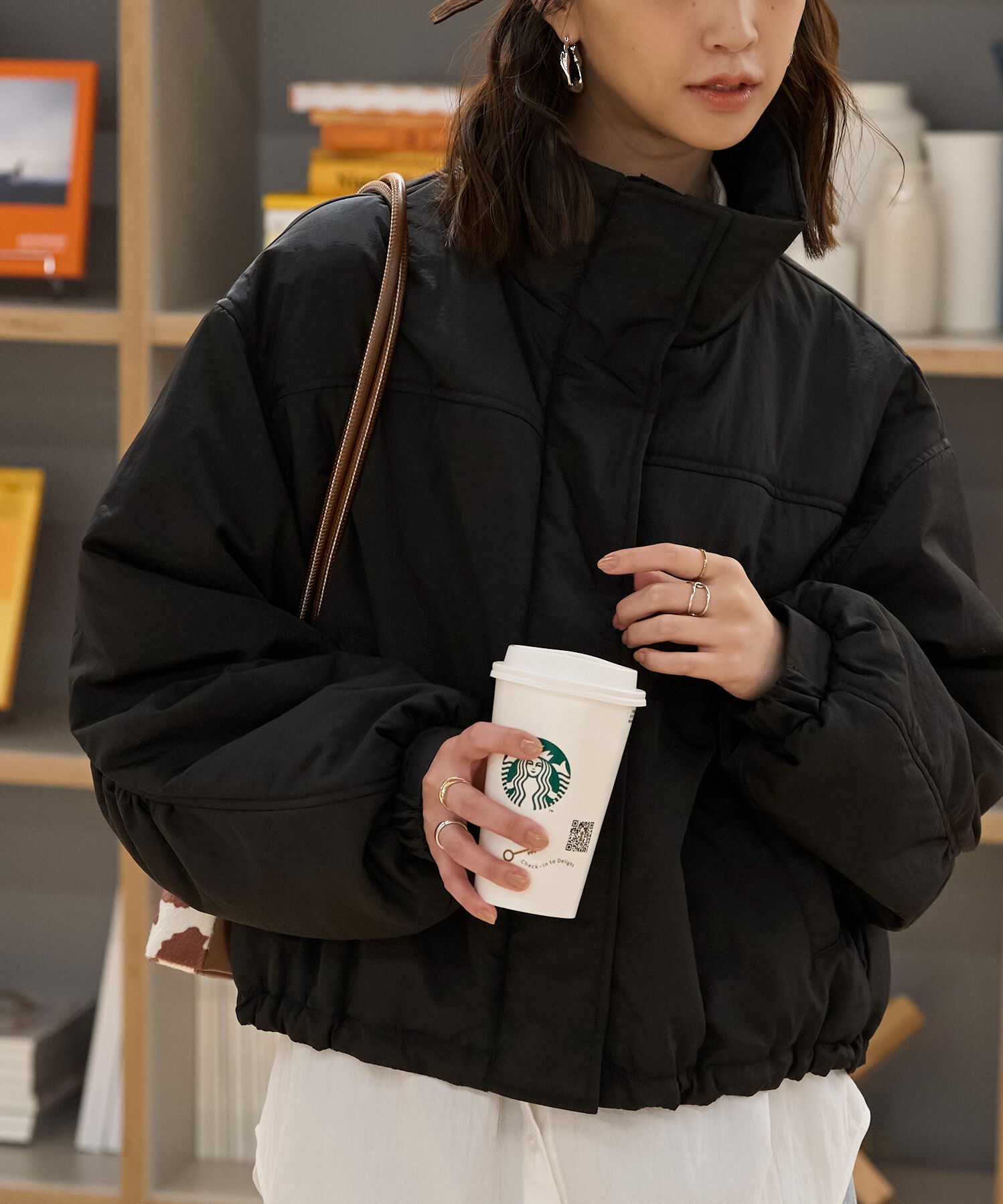  「モンスターショートブルゾン」|ブルゾン・スタジャン|ブラック